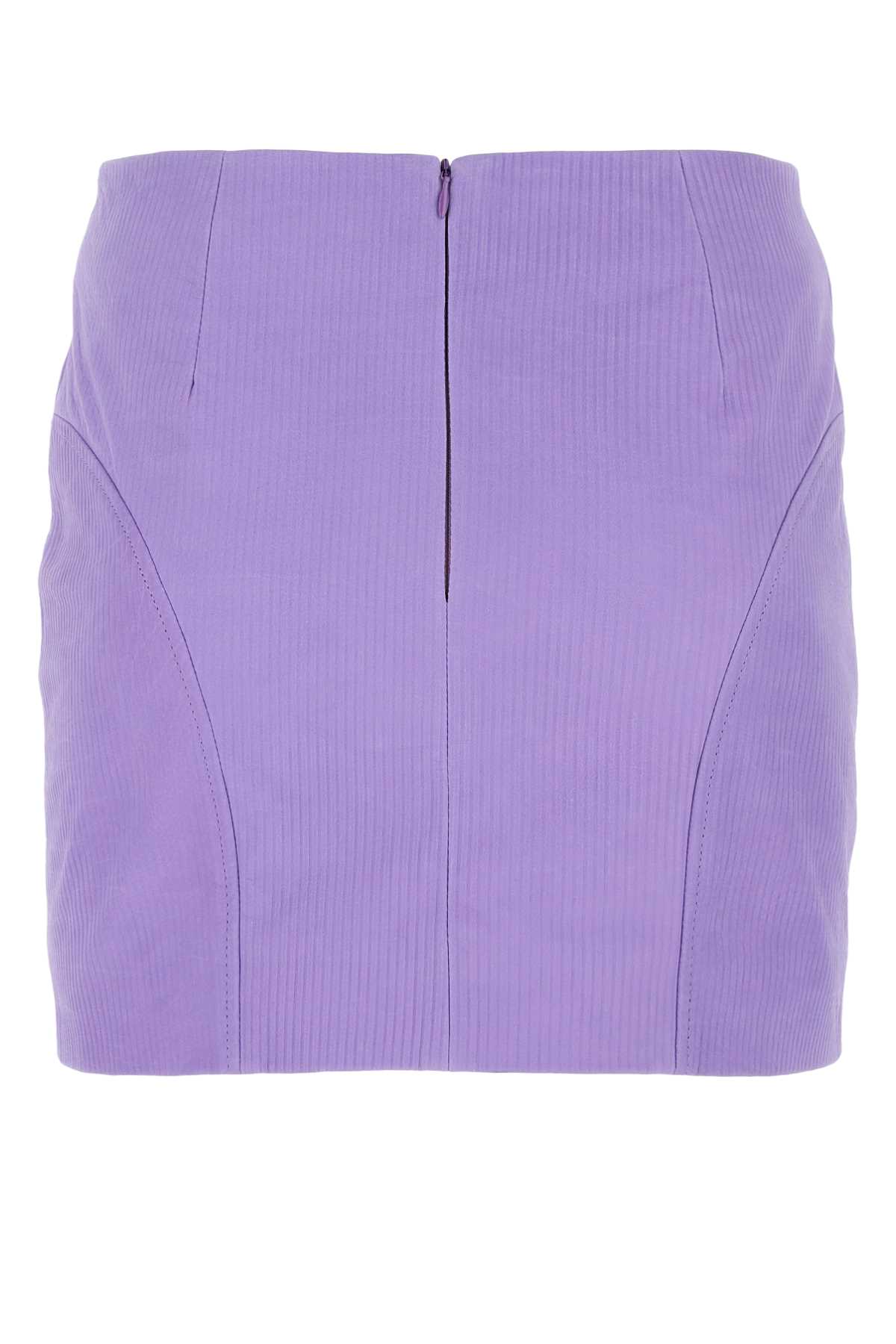 Remain Birger Christensen Lilac Leather Mini Skirt In Passionflower