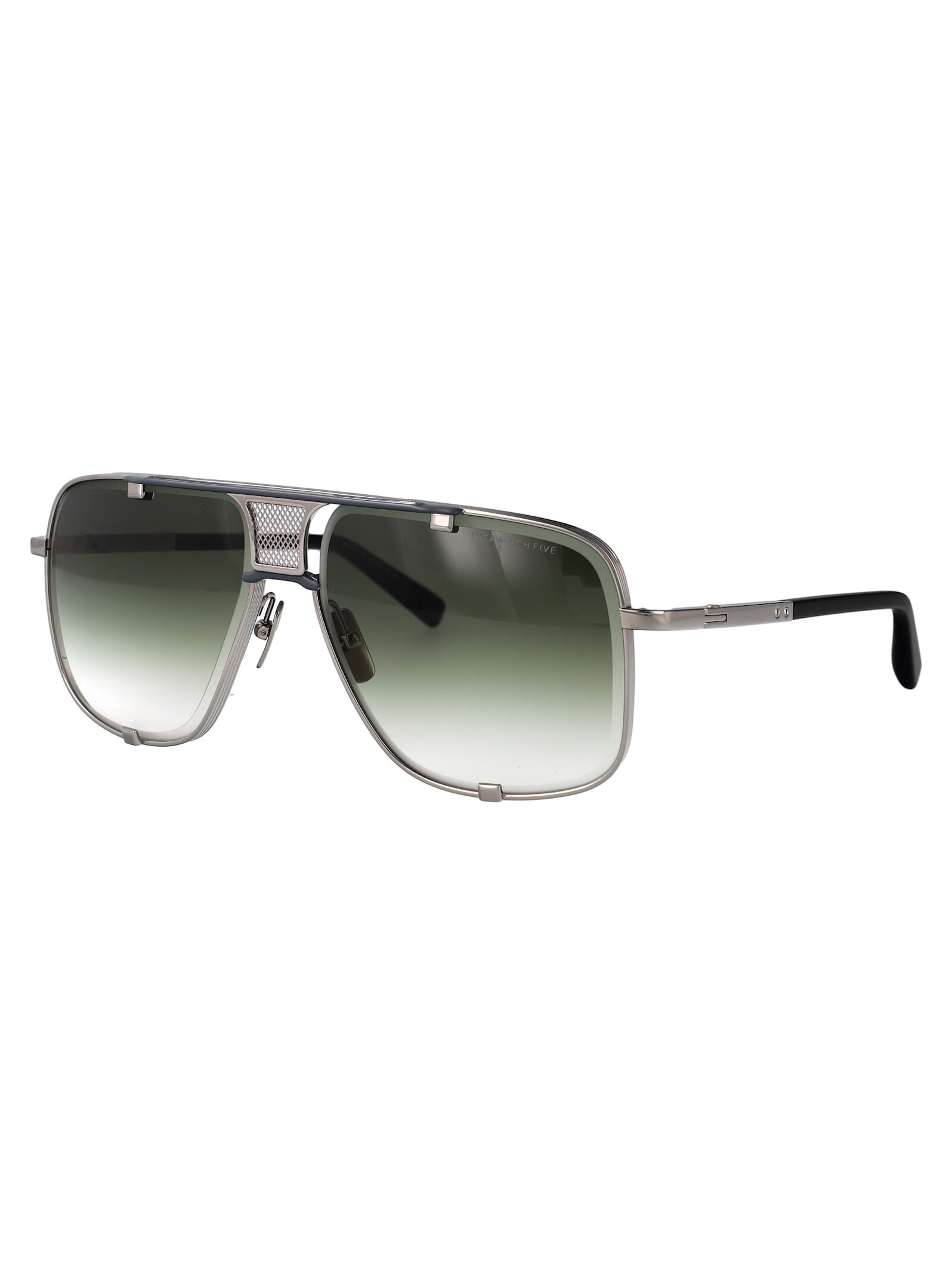 Dita Mach-five Sunglasses In Black Palladium - Black Iron W Dark G15 To Clear Gradient