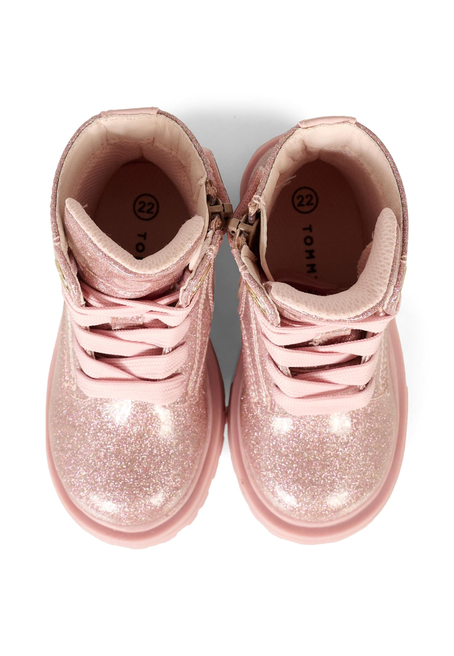 Tommy Hilfiger Pink Boots For Girl With Logo In Pink