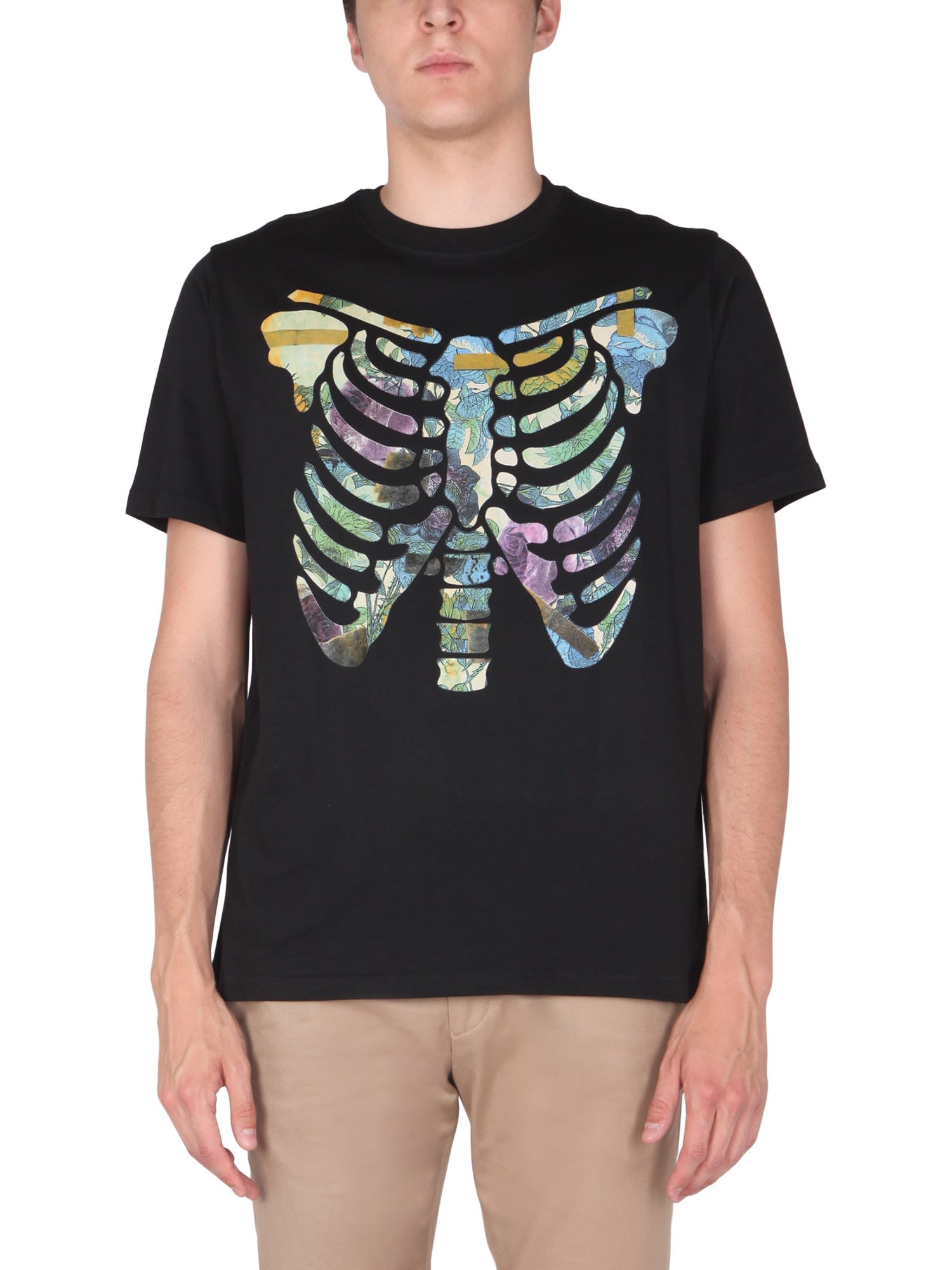 PS by Paul Smith Floral Ribs T-shirt
