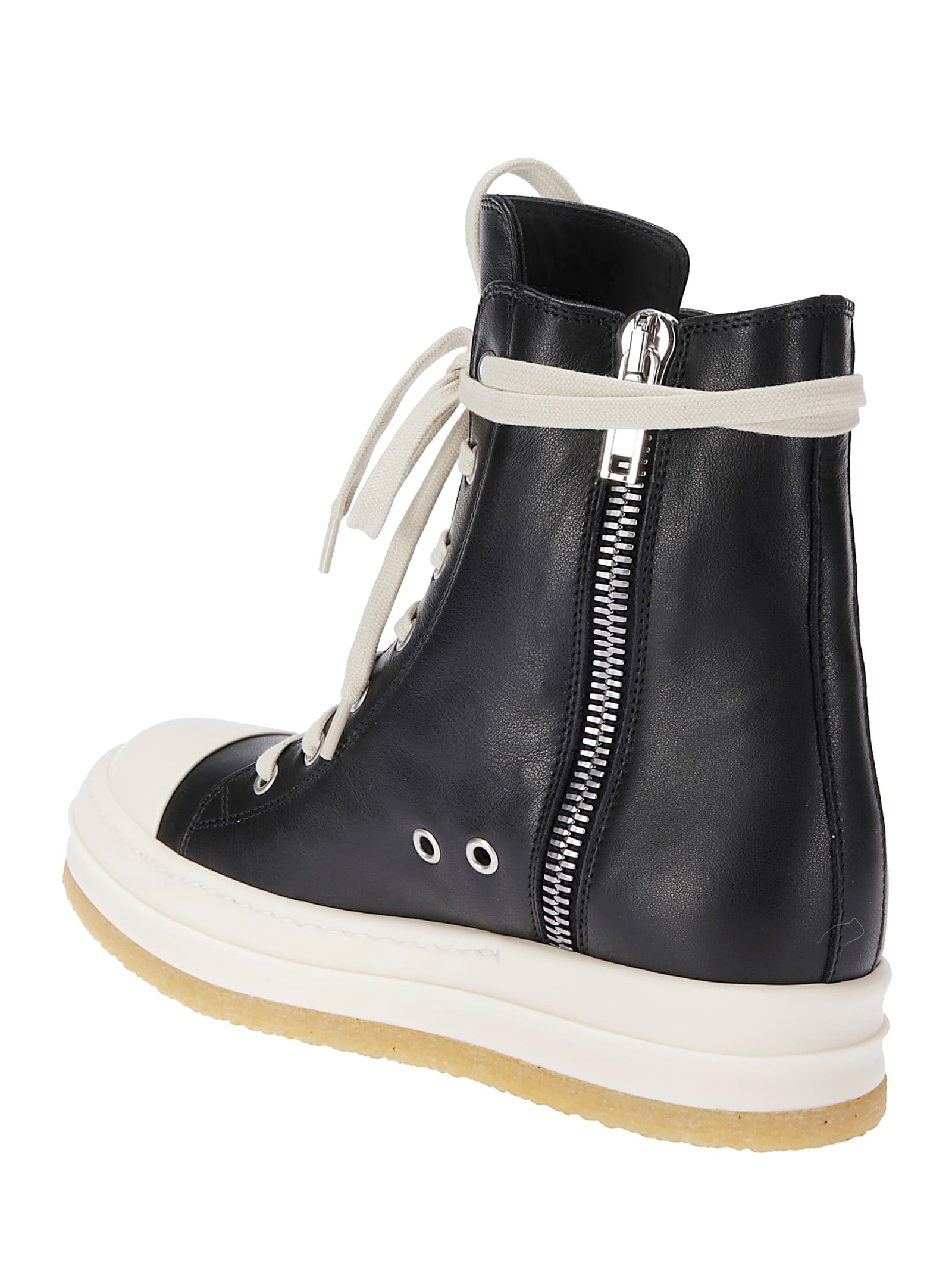 Rick Owens High-top Sneakers With Zip In Multi