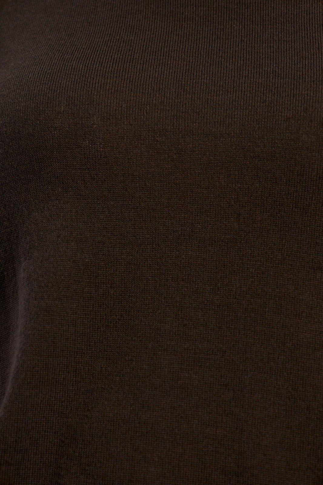 Stella Mccartney Long-sleeved Crewneck Jumper In Chocolate Brown