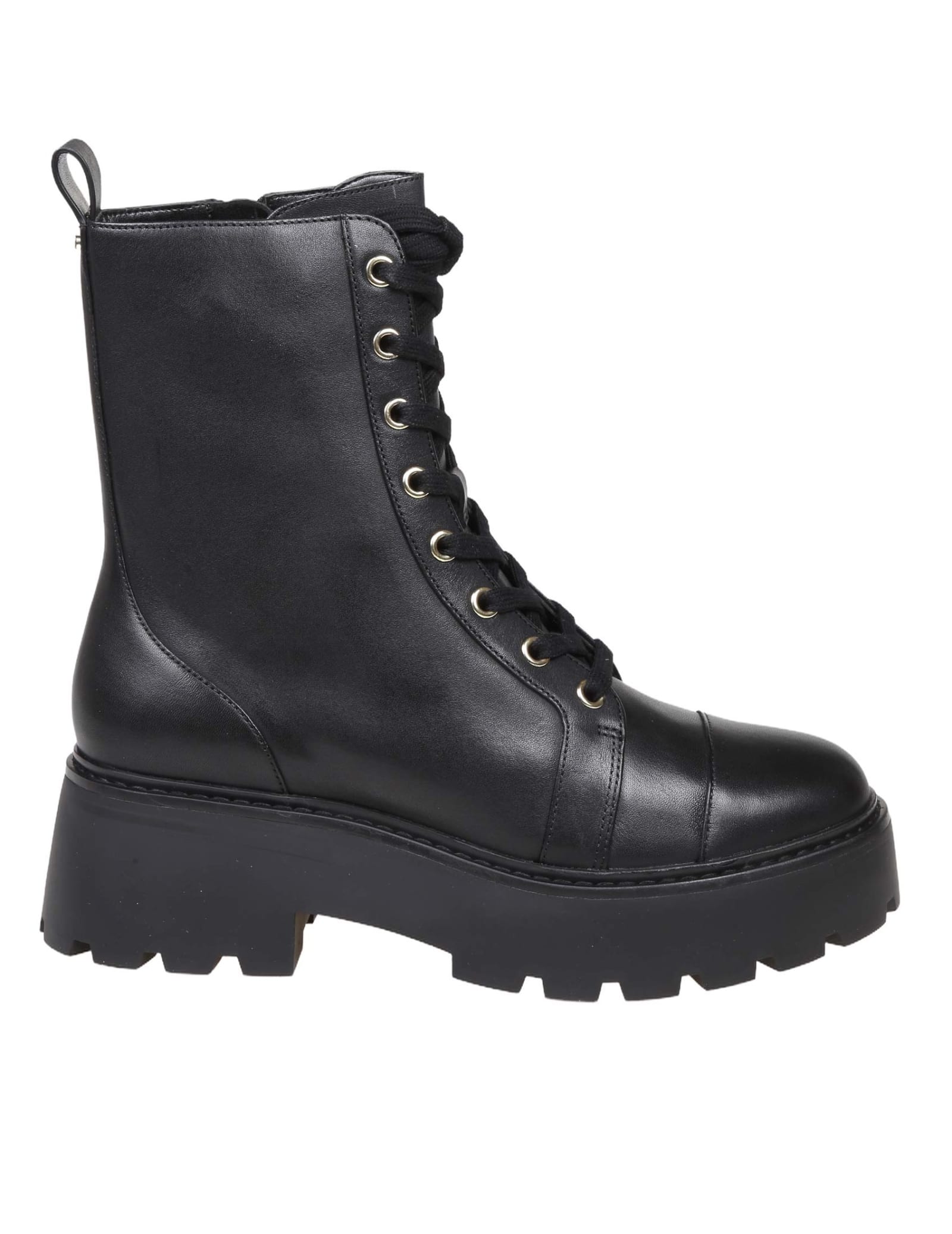 Shop Michael Kors Blake Ankle Boot In Black Leather