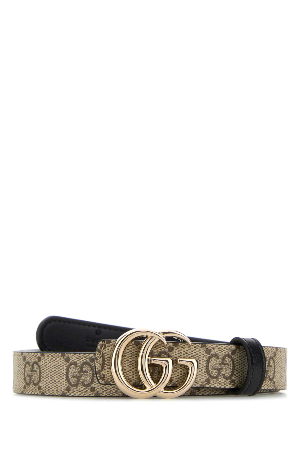 Gucci Printed Canvas Reversible Belt In Brown