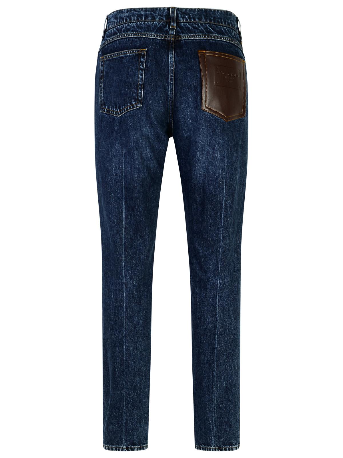 Shop Dolce & Gabbana Blue Cotton Jeans