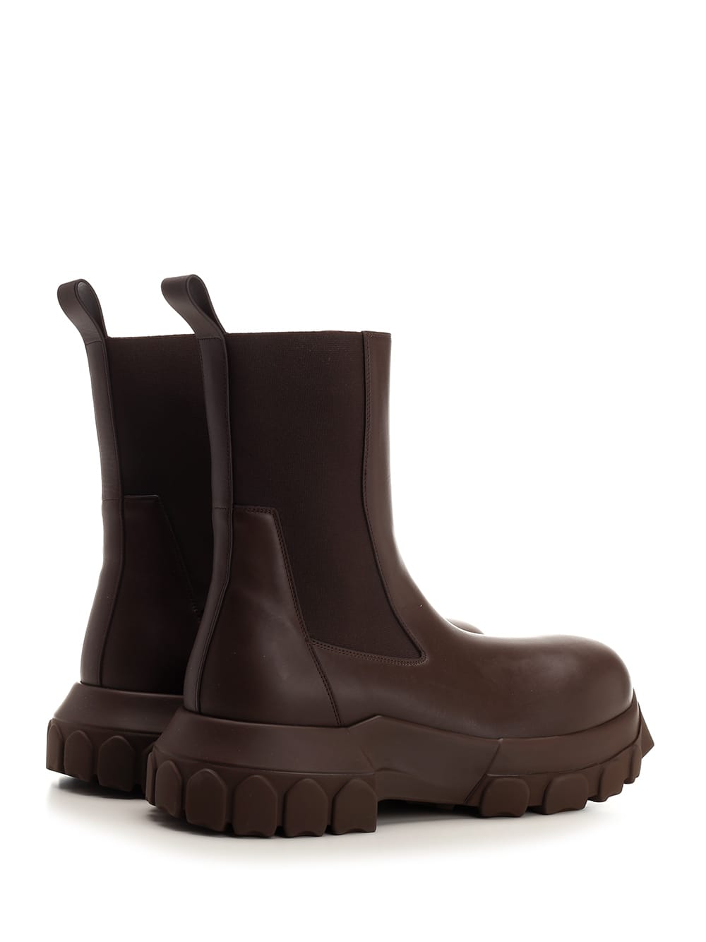 Shop Rick Owens Beatle Bozo Ankle Boots In Brown