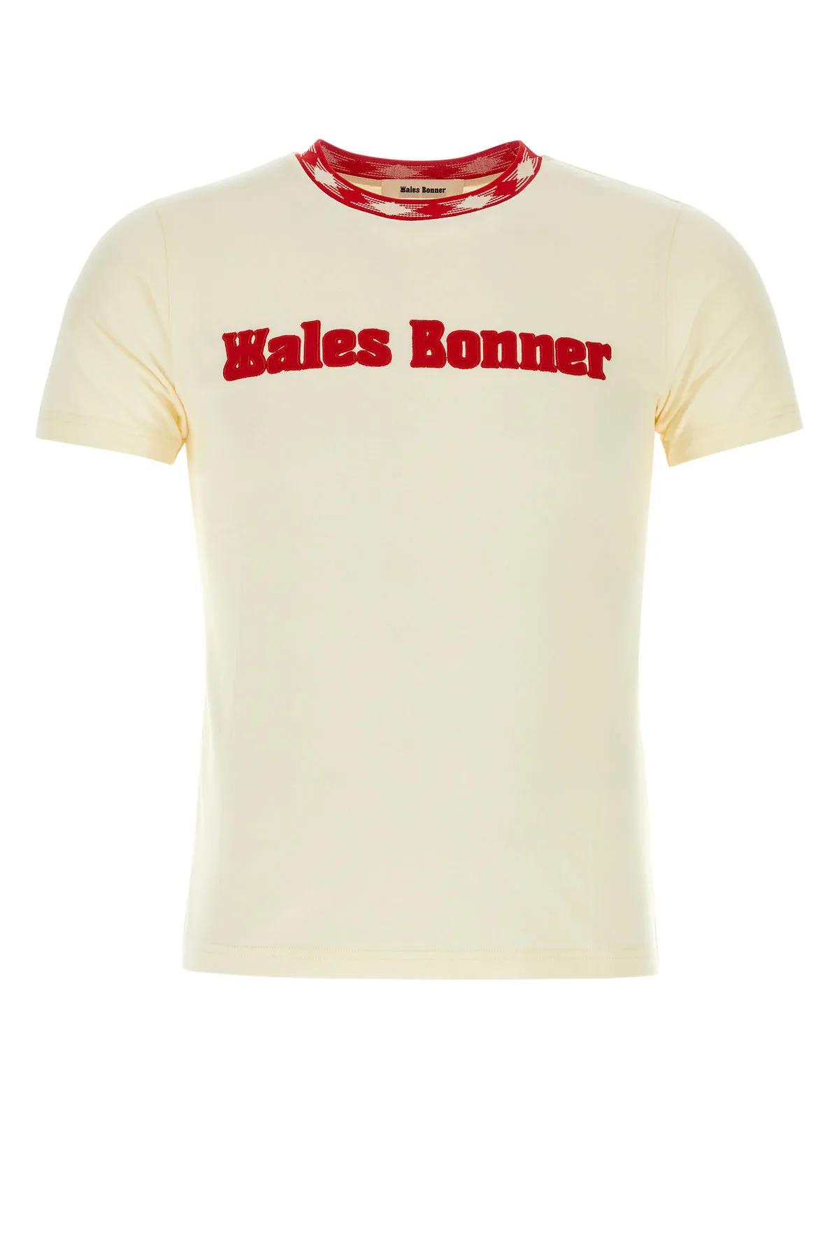 Shop Wales Bonner Ivory Cotton Sorbonne 56 T-shirt