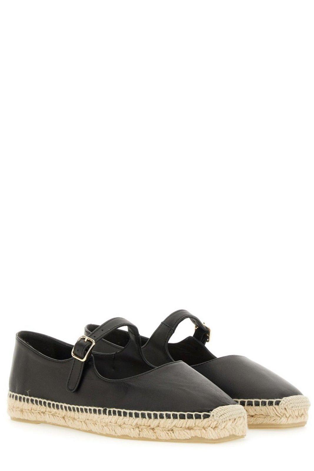 Castaã±er Castaner Classic Black Espadrille With Braided Jute Sole