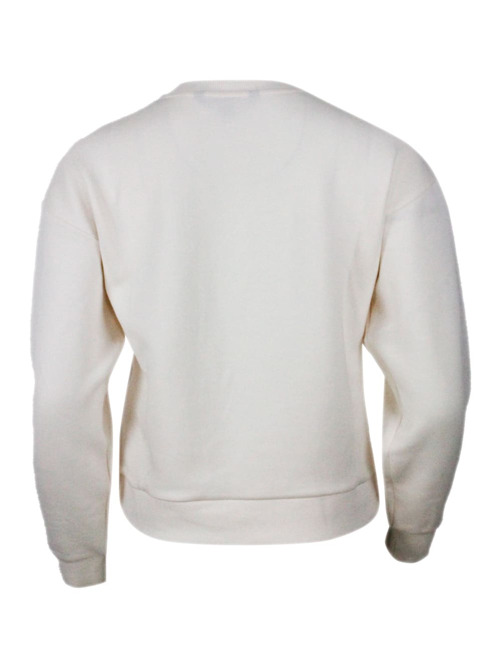 Shop Armani Exchange Sweater In Cream