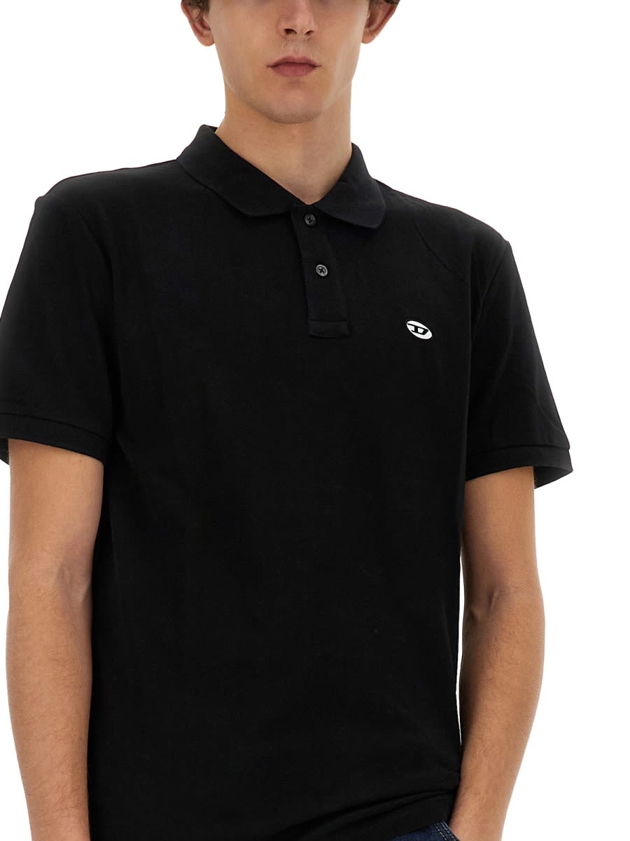 Shop Diesel T-smith-doval-pj Polo Shirt In Black