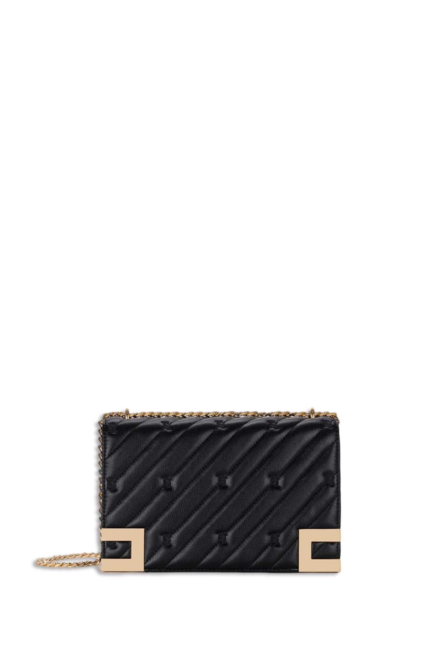 Shop Elisabetta Franchi Shoulder Bag In Black