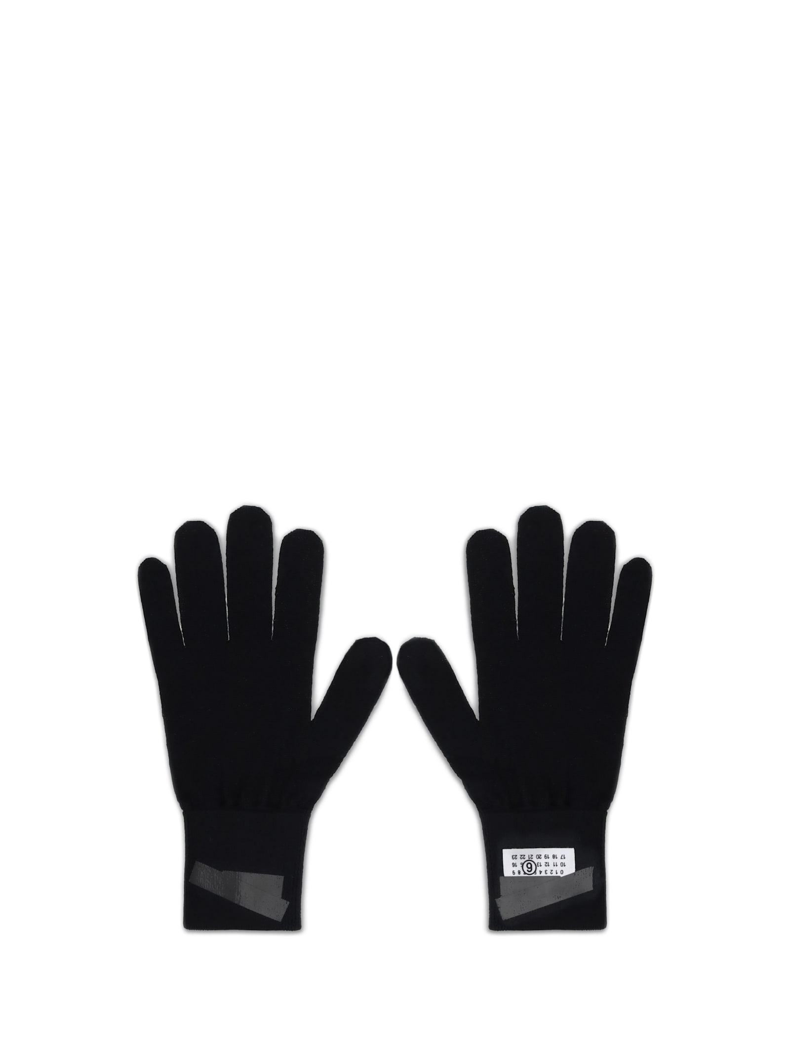 Mm6 Maison Margiela Wool Gloves In Black