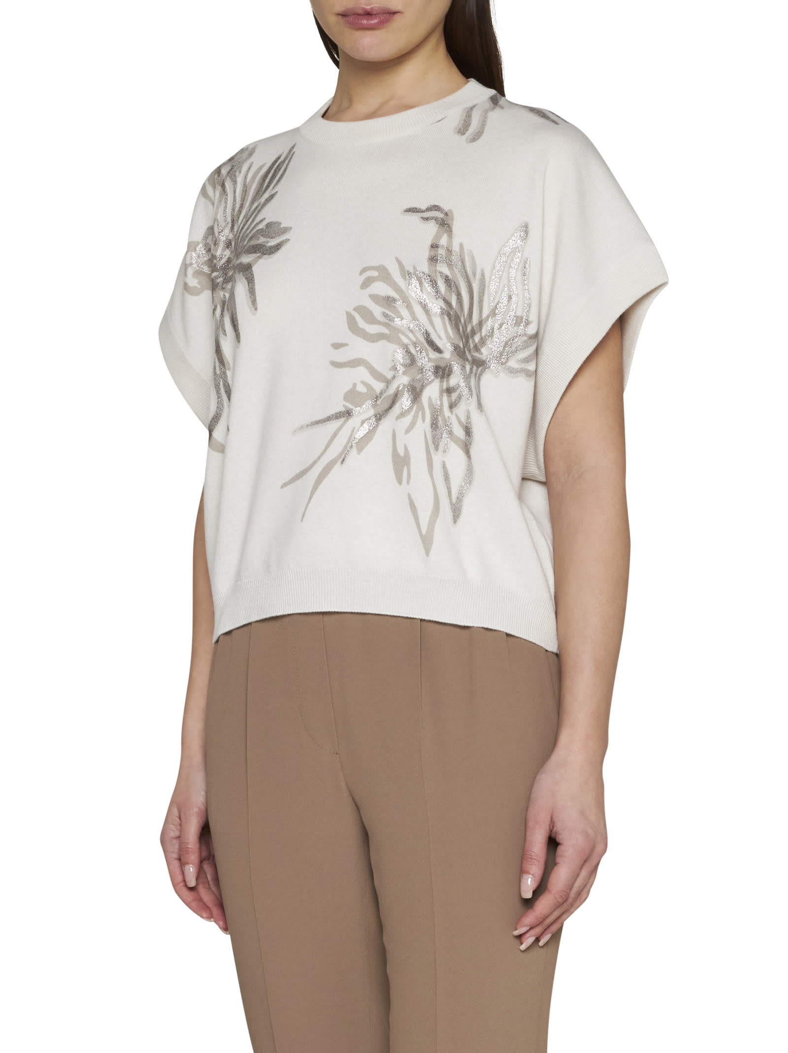 Brunello Cucinelli Vest In Beige