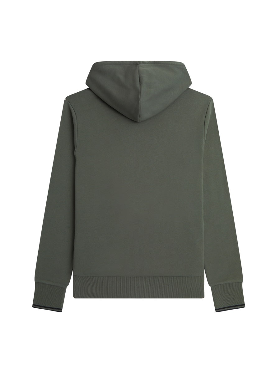 Shop Fred Perry Hoodie In Green
