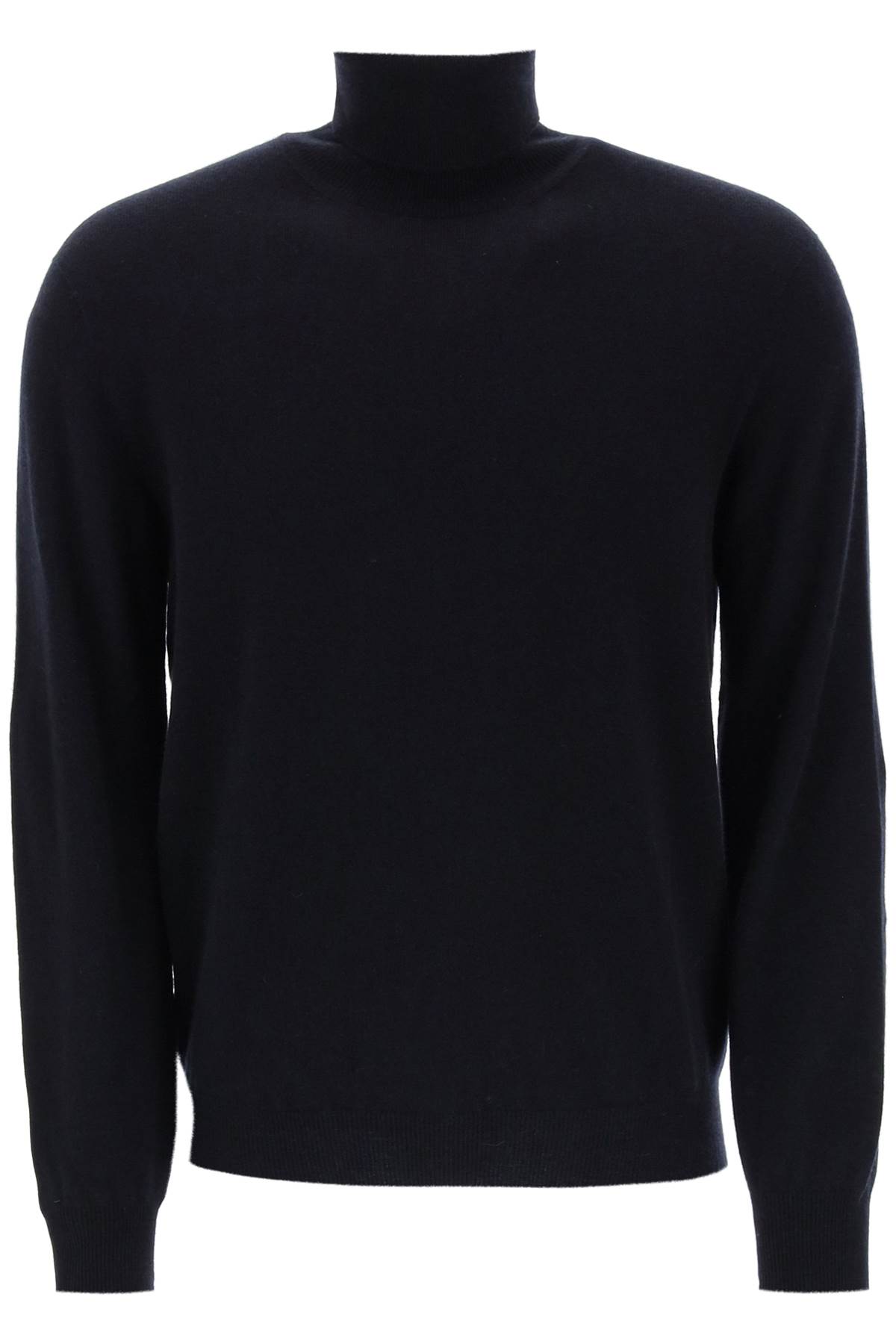 Shop Agnona Seamless Cashmere Turtleneck Sweater In Night (blue)