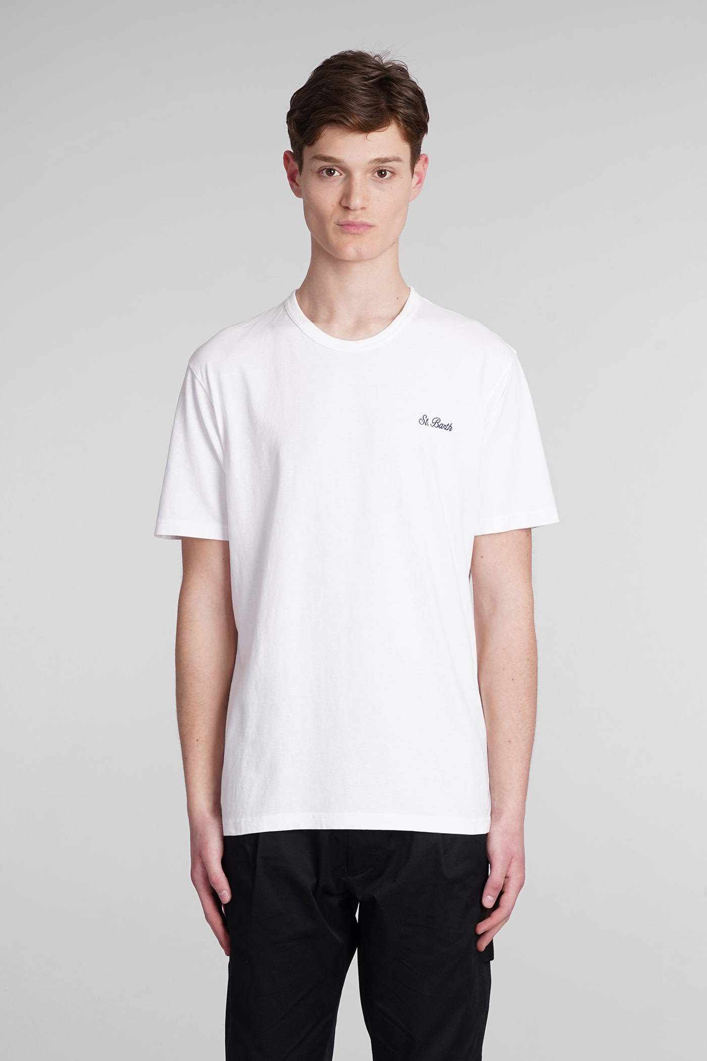 Mc2 Saint Barth Dover T-shirt In White Cotton