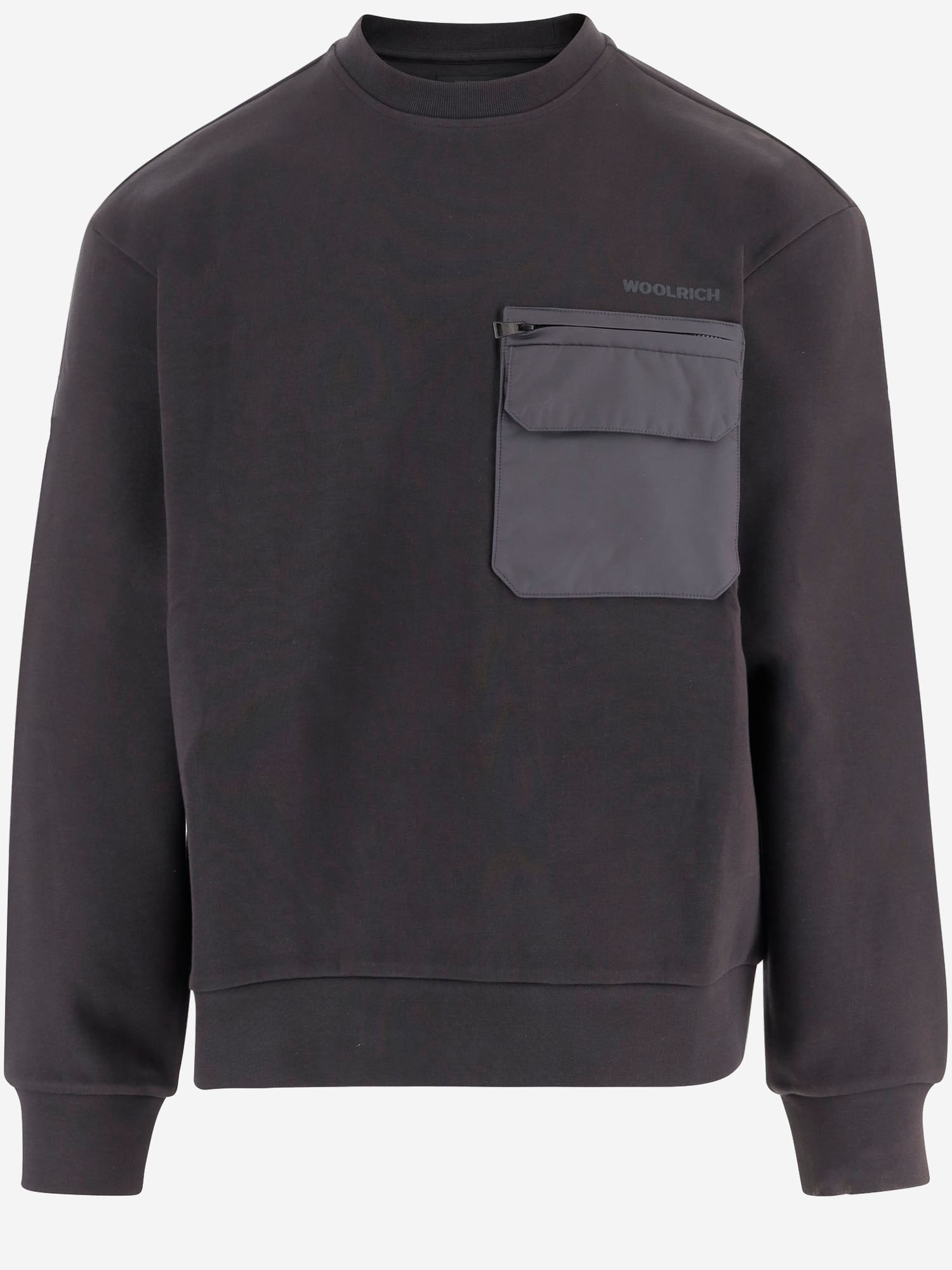 Woolrich Sweater With Logo In Brown