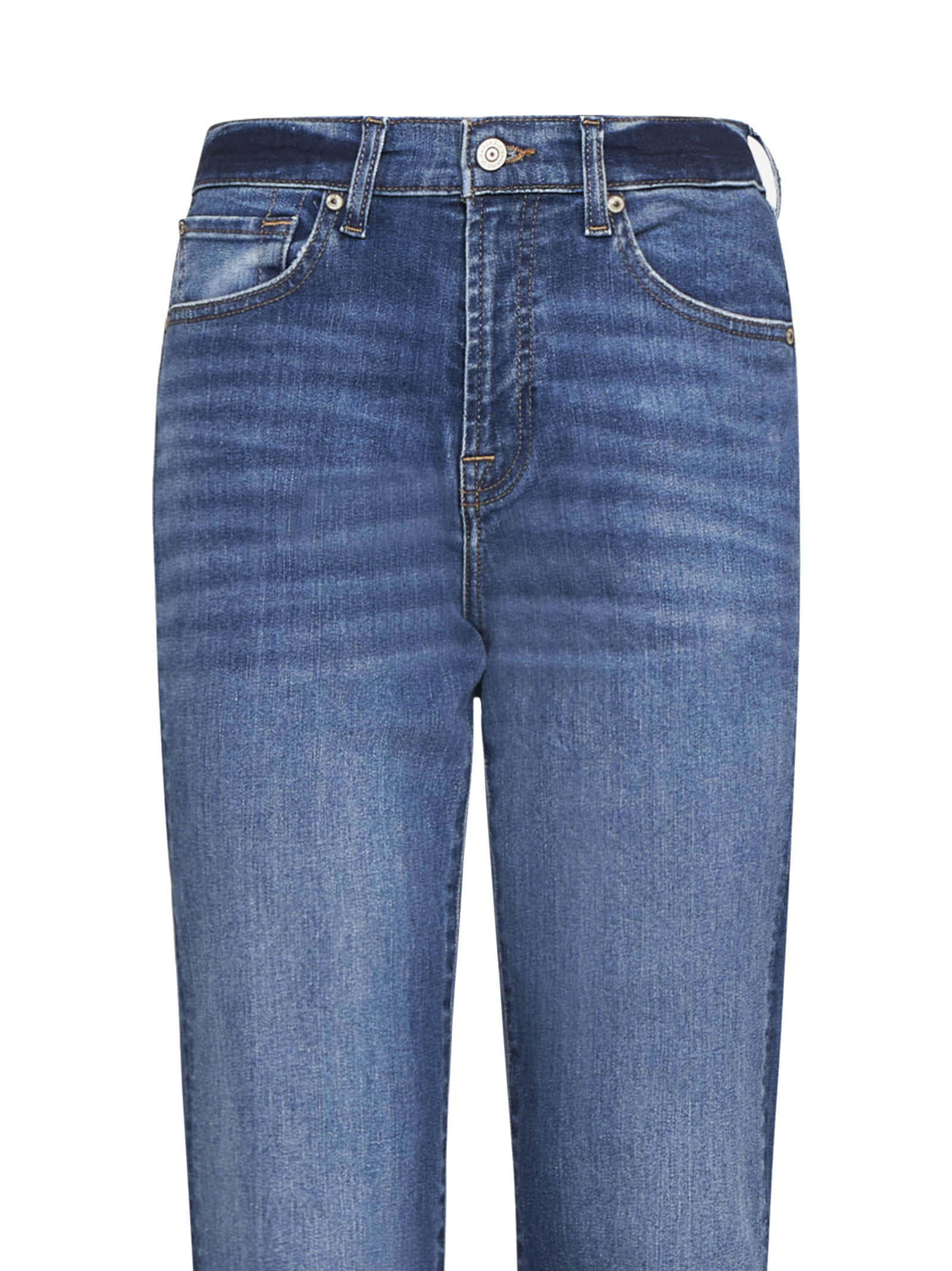 Shop 7 For All Mankind Jeans In Mid Blue