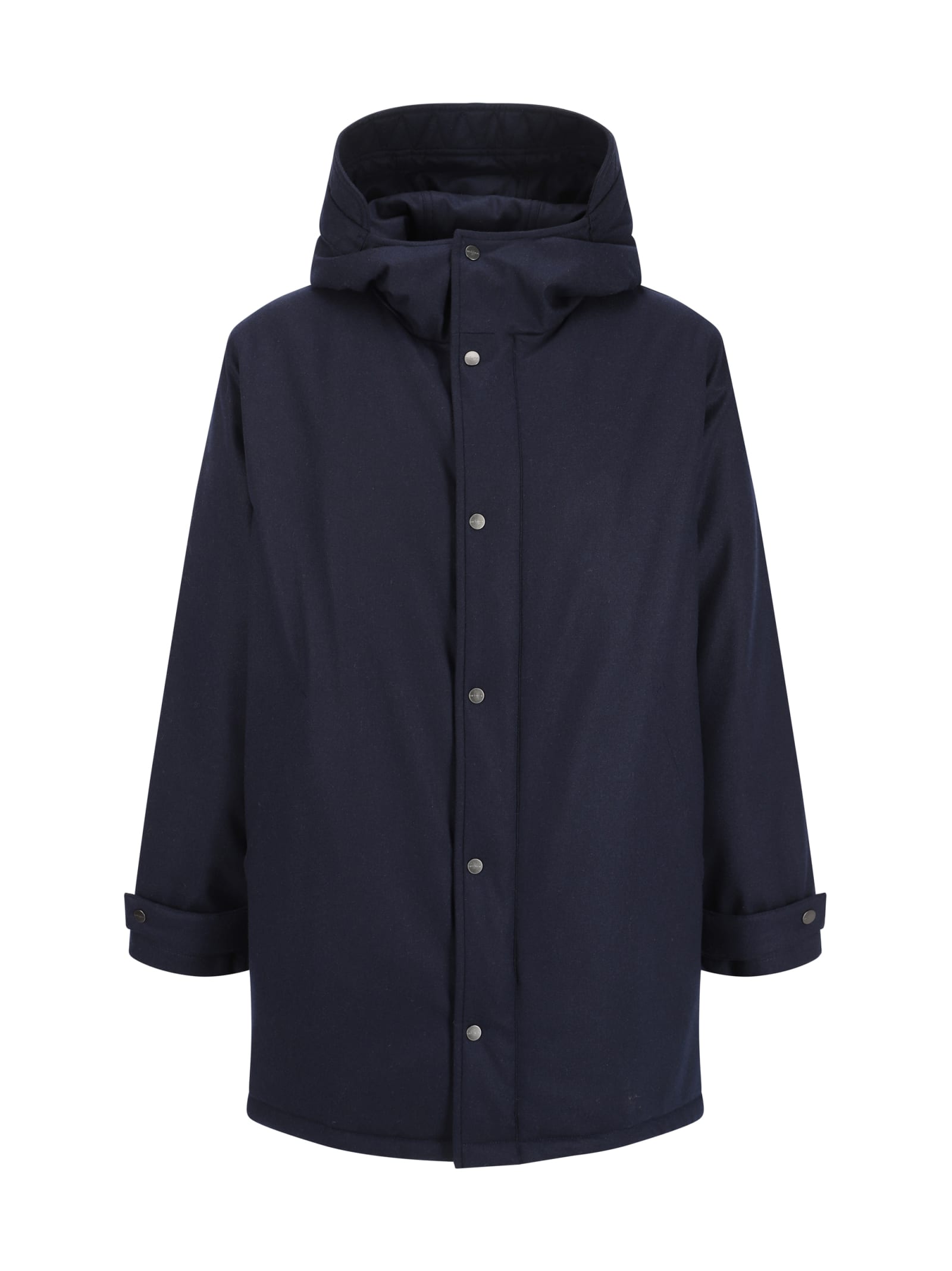 Shop Kiton Down Jacket In Blu