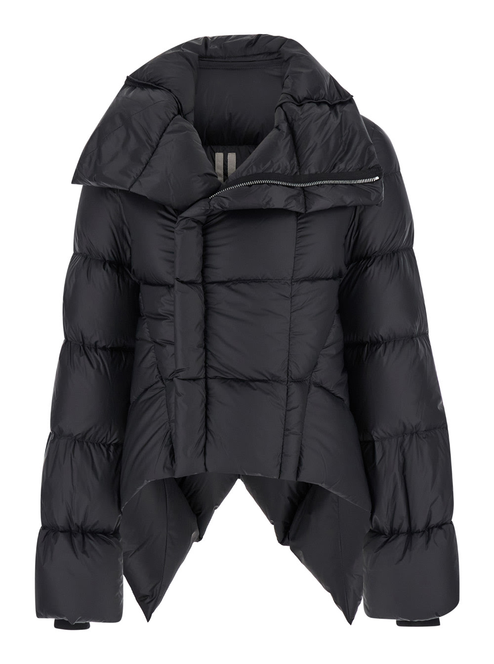 Shop Rick Owens Naska Oversized Double-breasted Down Jacket In Nylon Woman In Black