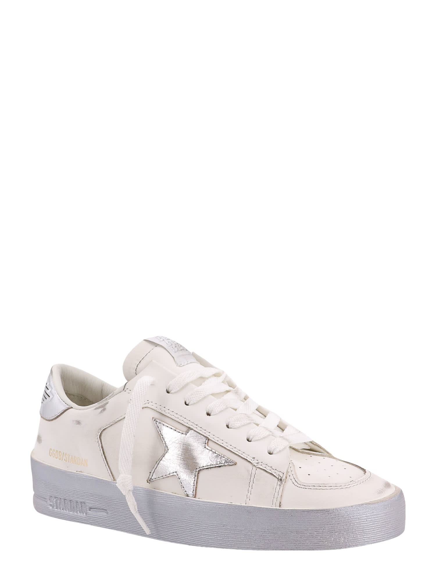 Shop Golden Goose Stardan Sneakers In White