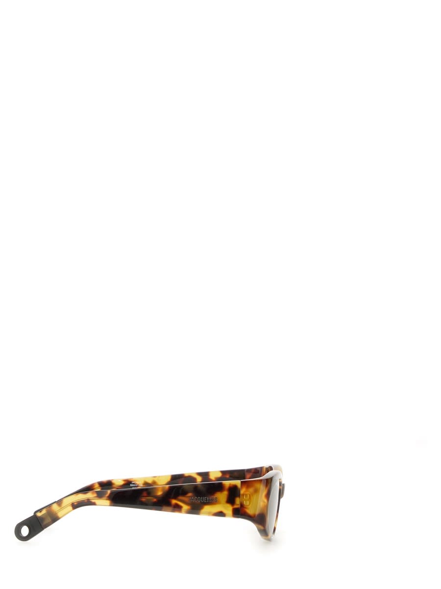 Jacquemus Ovalo - T-shell / Matt Black Sunglasses In Multicolour