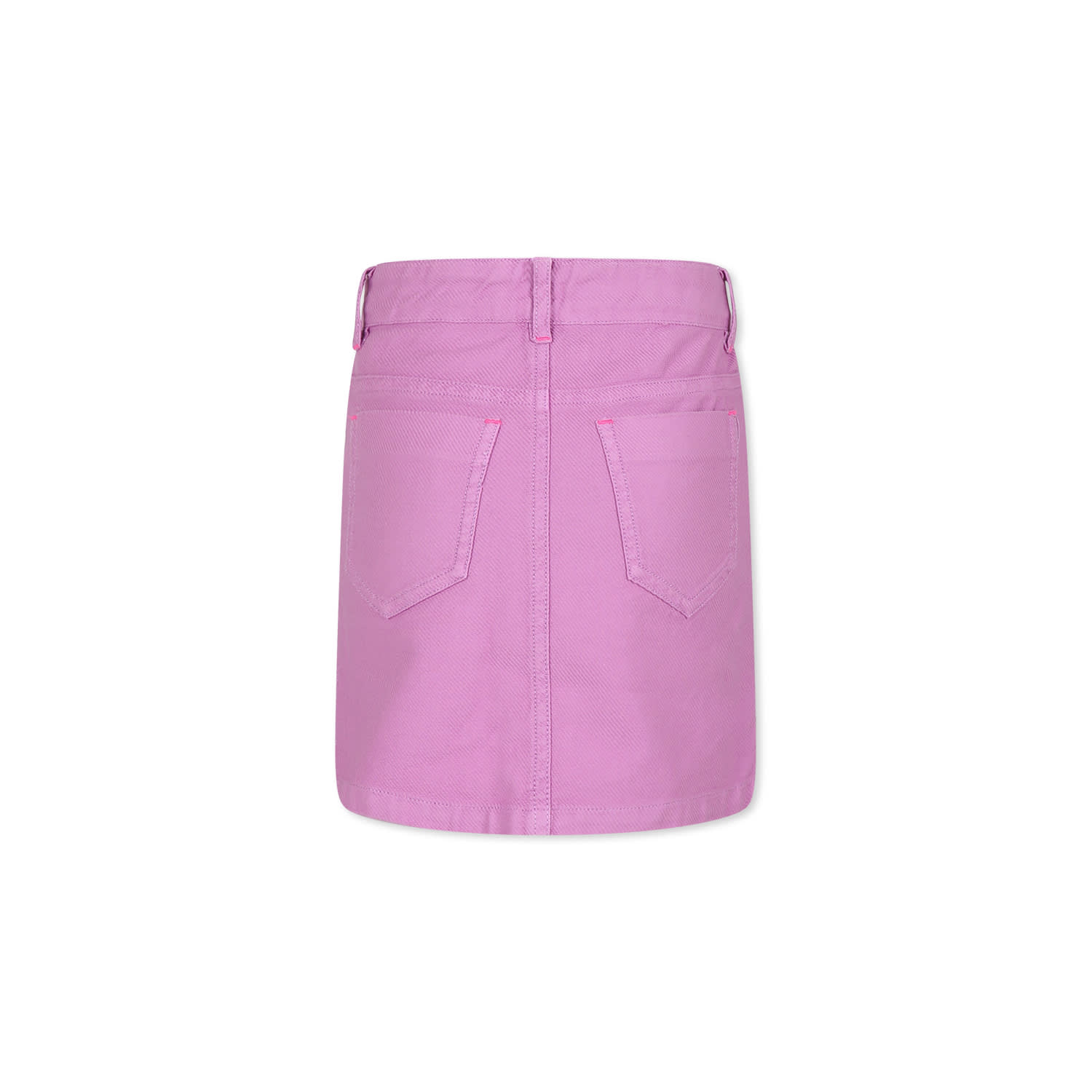 Billieblush Purple Skirt For Girl With Logo In Pink