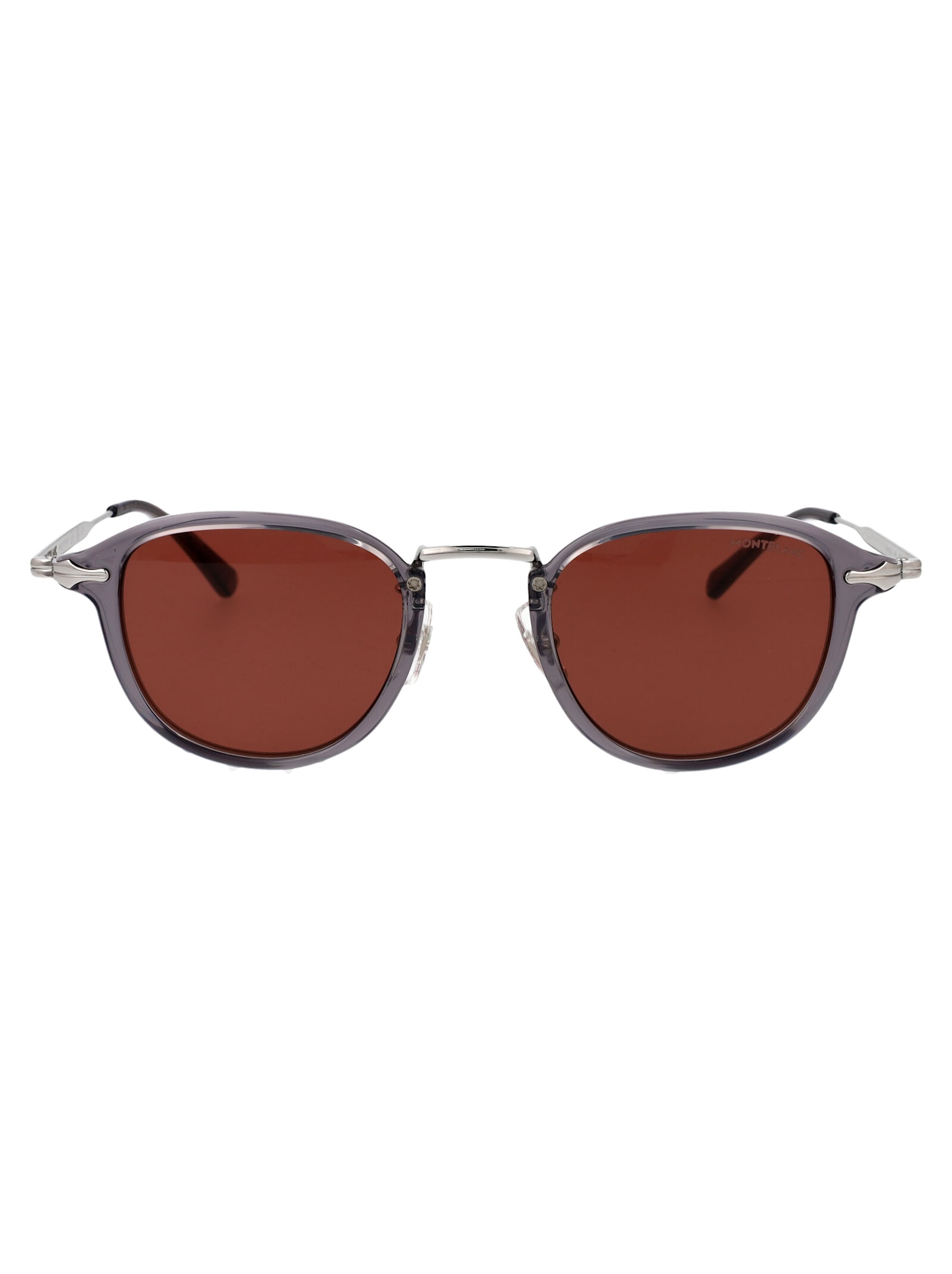 Shop Montblanc Mb0336s Sunglasses In Brown