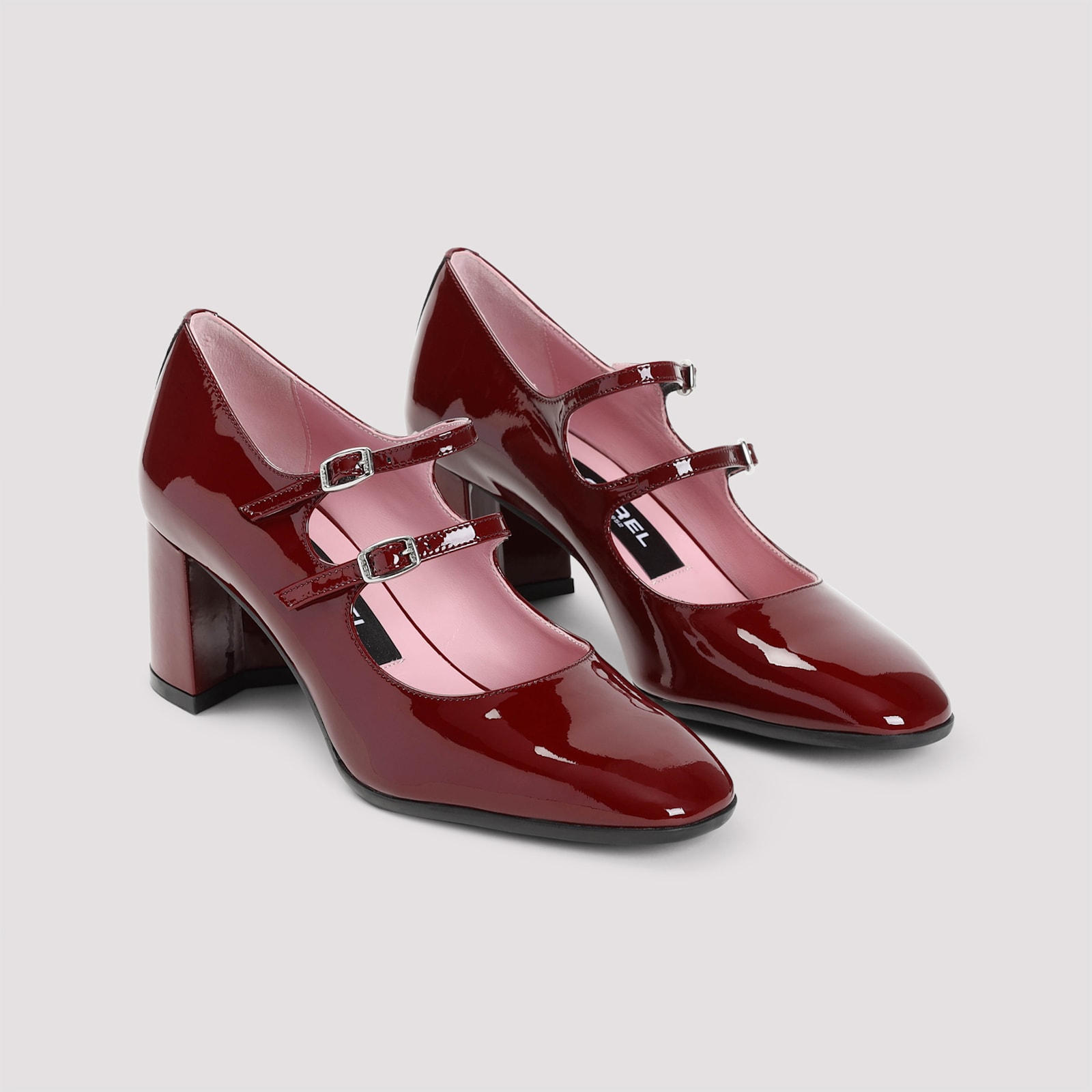 Shop Carel Alice Mary Jane Pumps In Burgundy