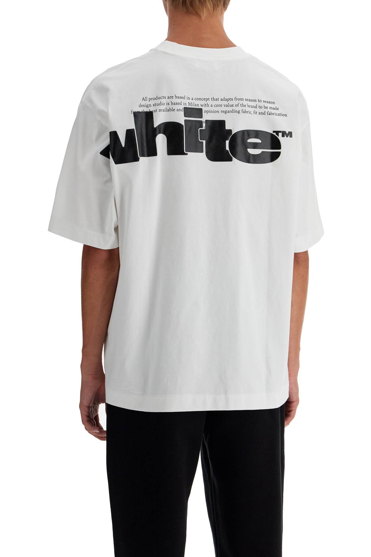 Shop Off-white Shared Logo T-shirt With In White - Black (white)