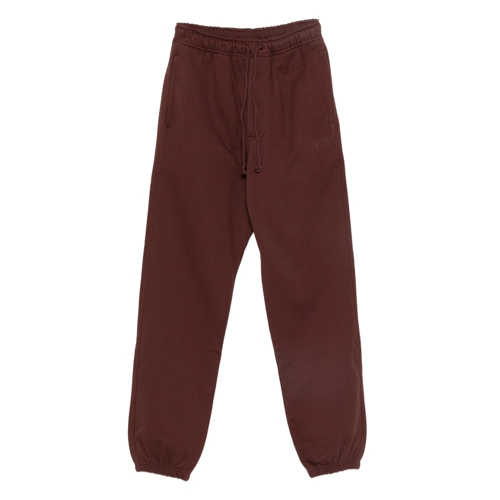 Y-3 Drawstring-waist Pants In Brown