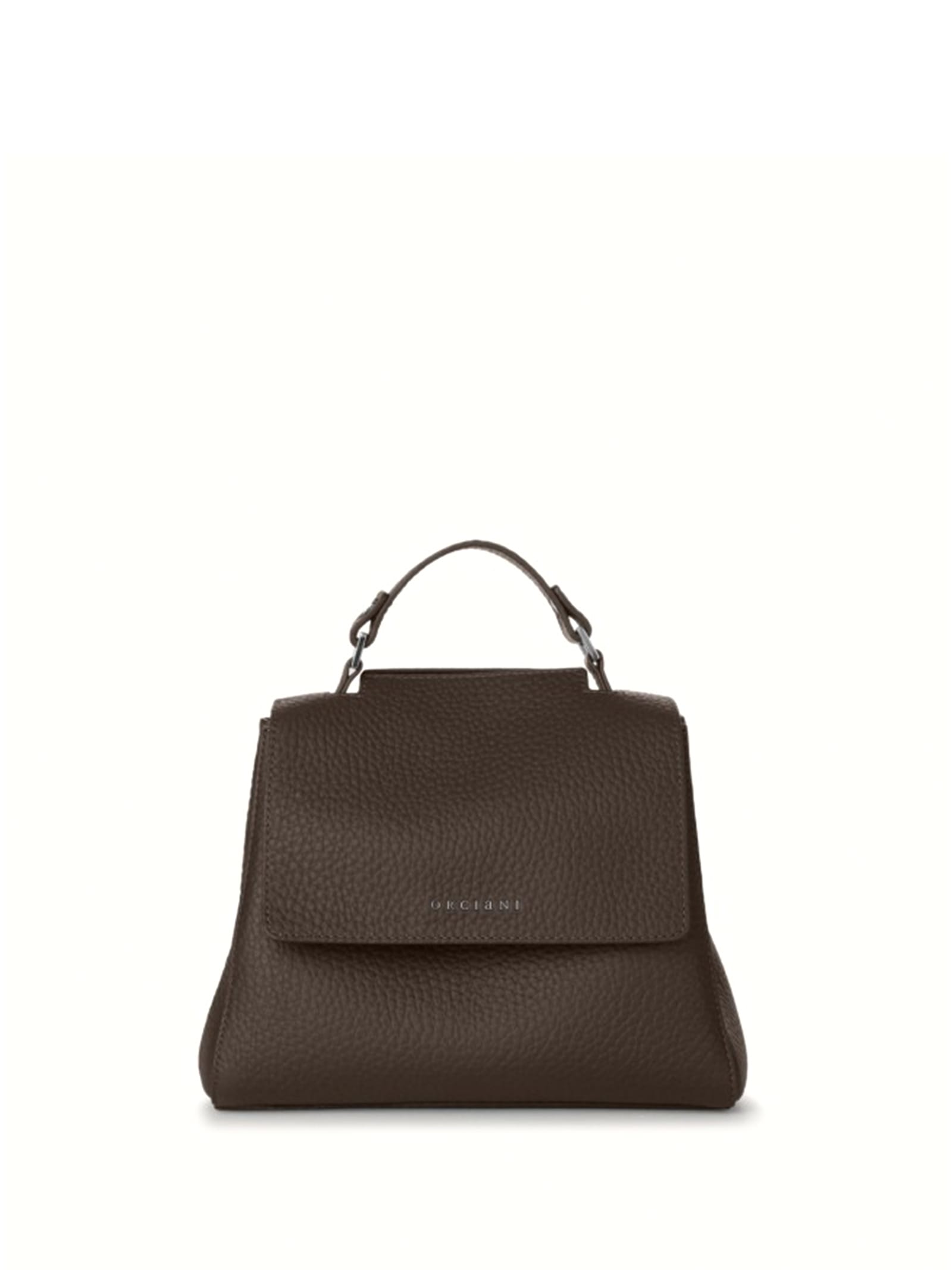 Sveva S Shoulder Bag Choco Leather With Shoulder Strap