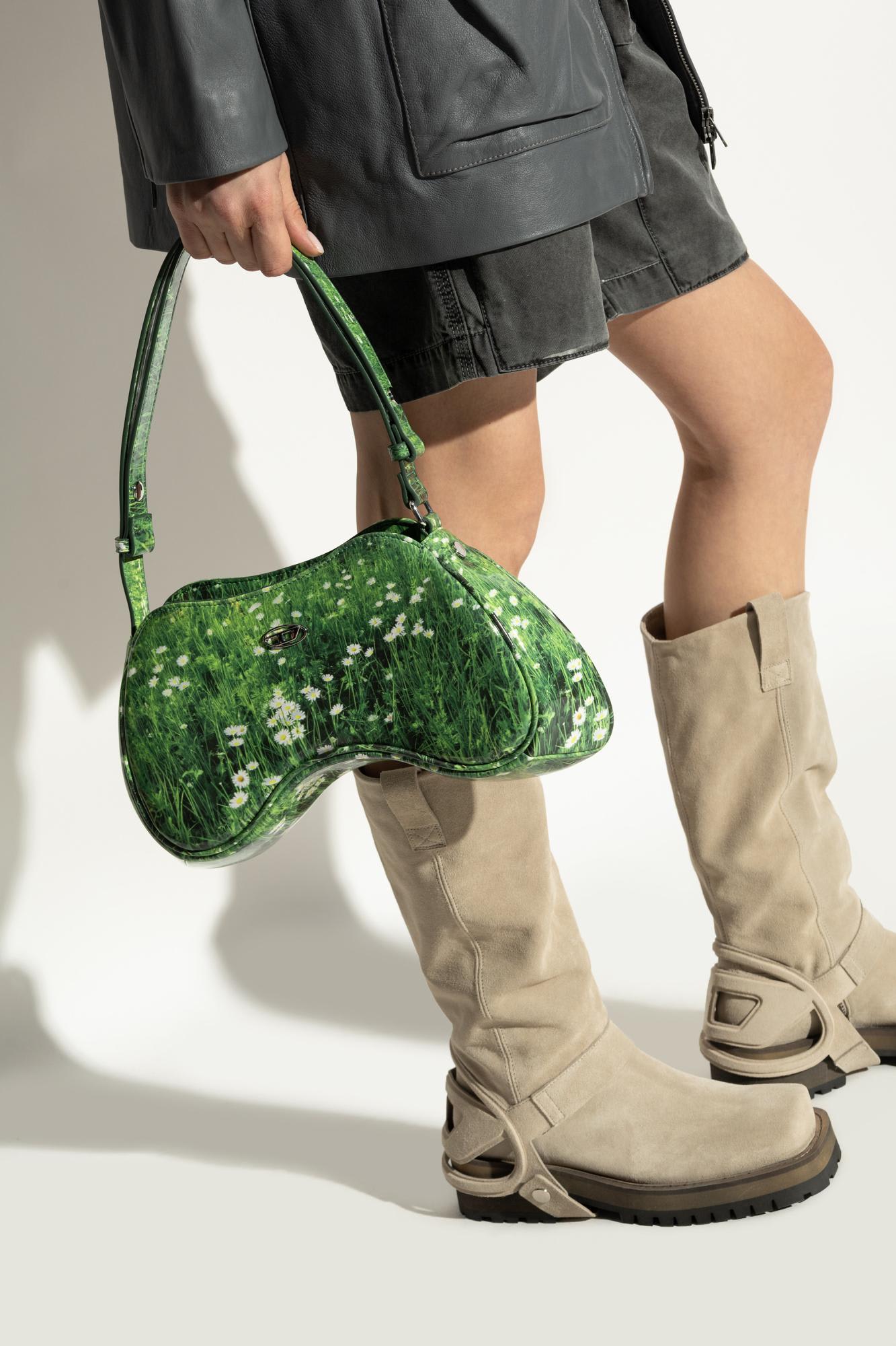 Diesel Shoulder Bag Play In Green