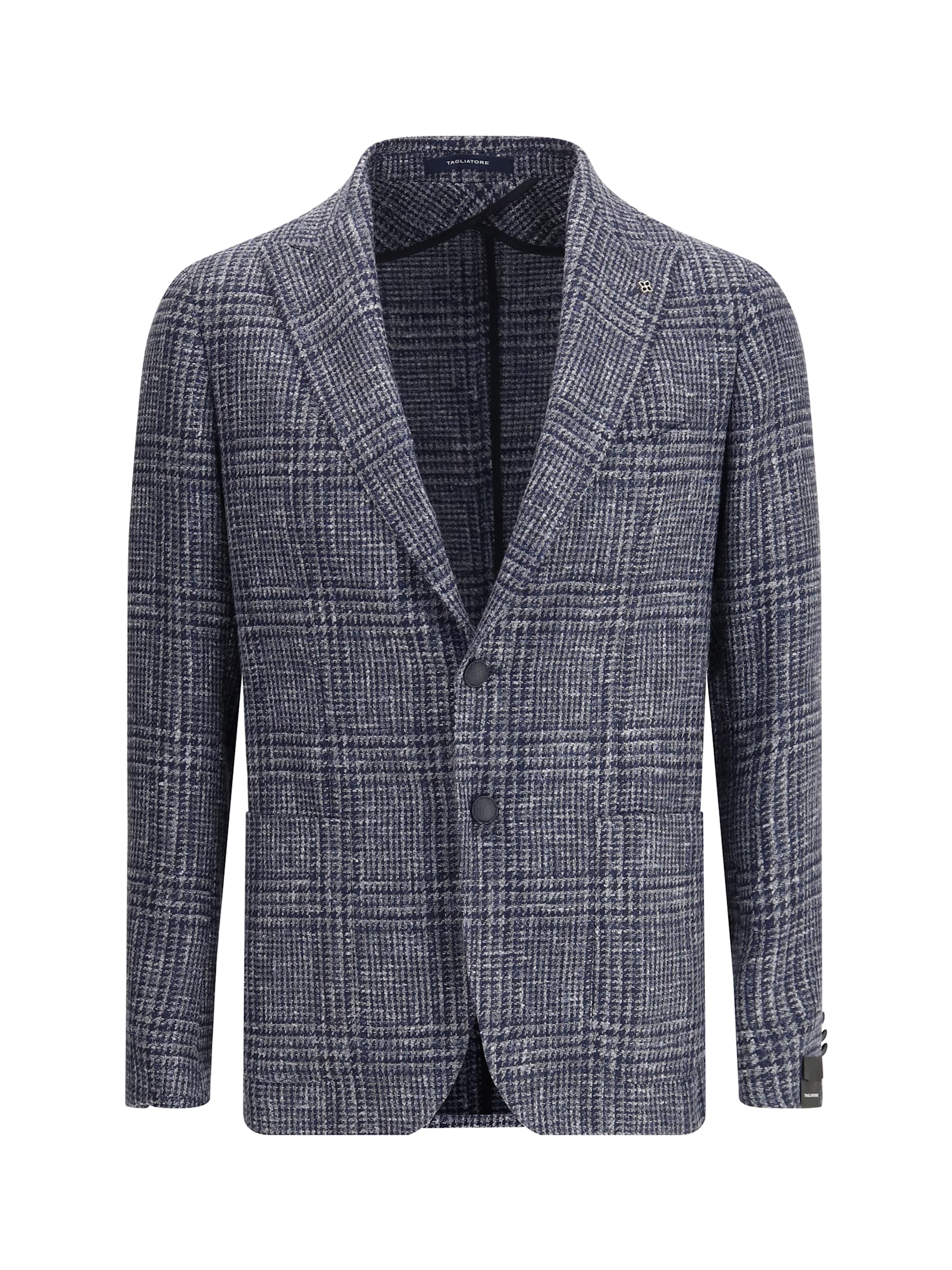 Tagliatore Rev. Lancia Microfantasia Blazer In Blue