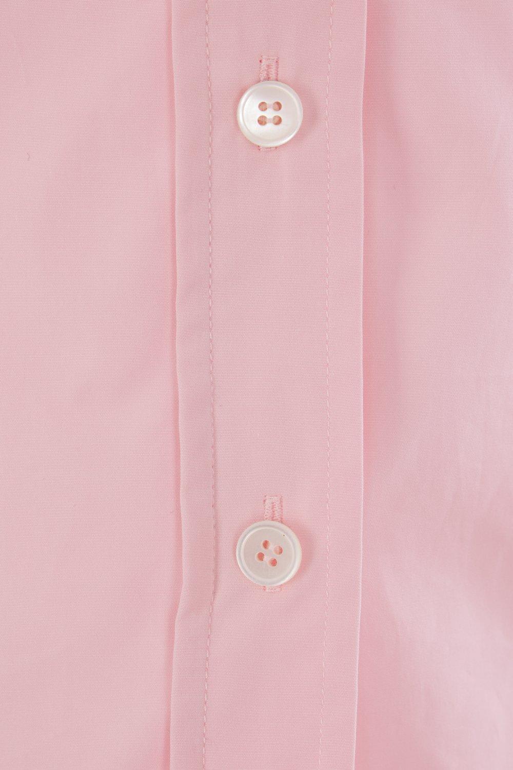 Miu Miu Cotton Poplin Bustier Top In Pink