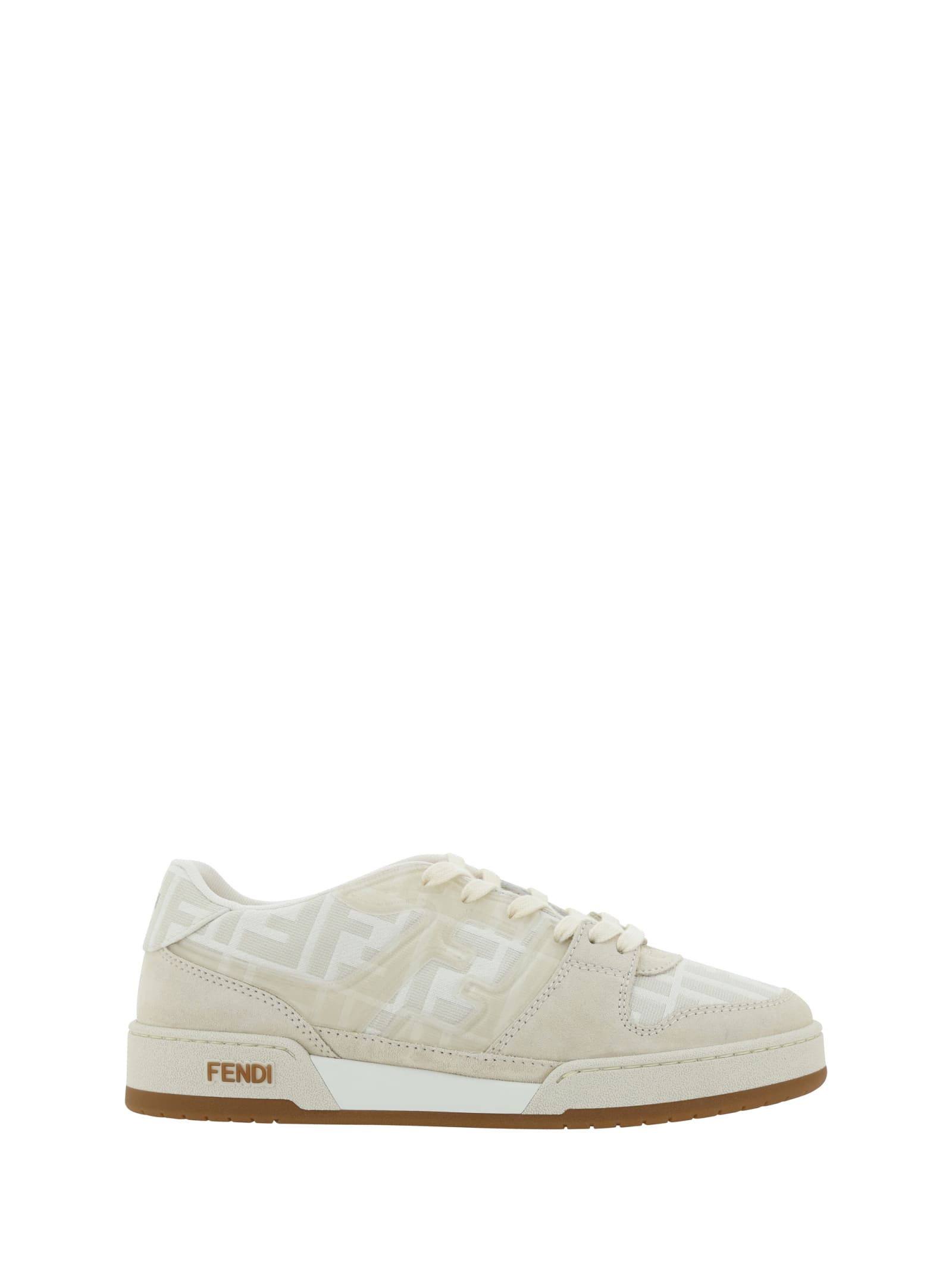 Shop Fendi Match Sneakers In Grey