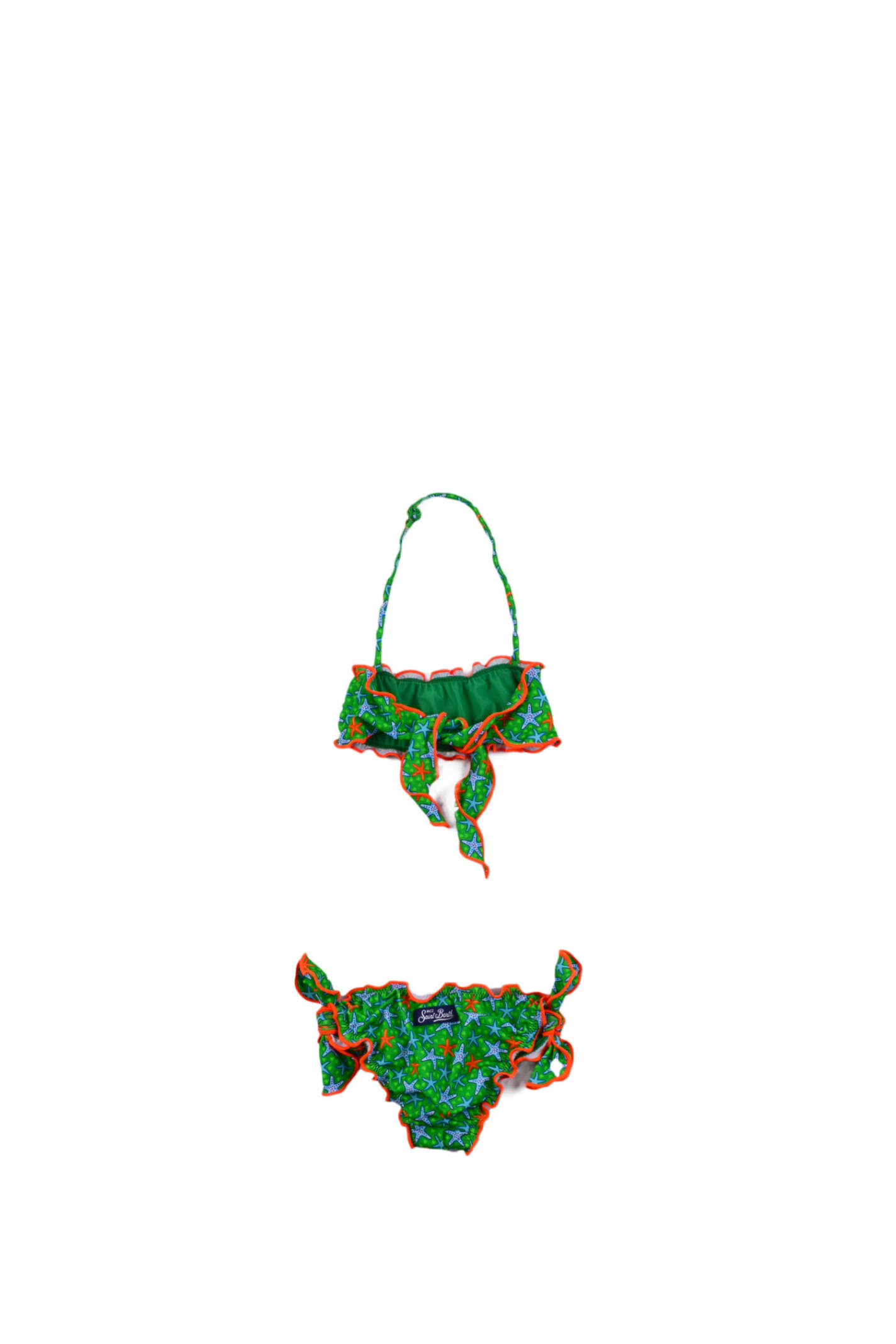 Shop Mc2 Saint Barth Bikini Swimsuit With Print In Multicolor