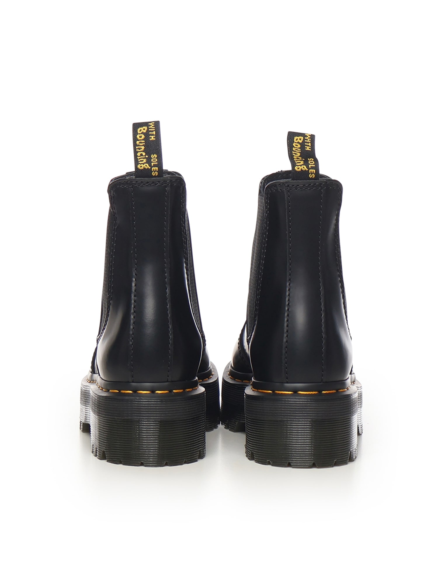 Dr. Martens 2976 Quad Platform Chelsea Boots In Leather In Multi
