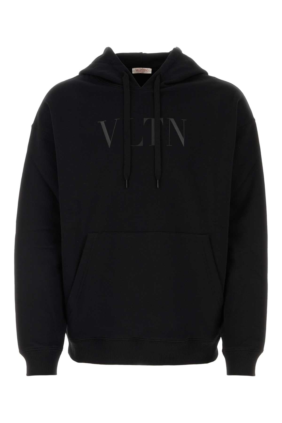 Shop Valentino Black Cotton Sweatshirt In Nerner