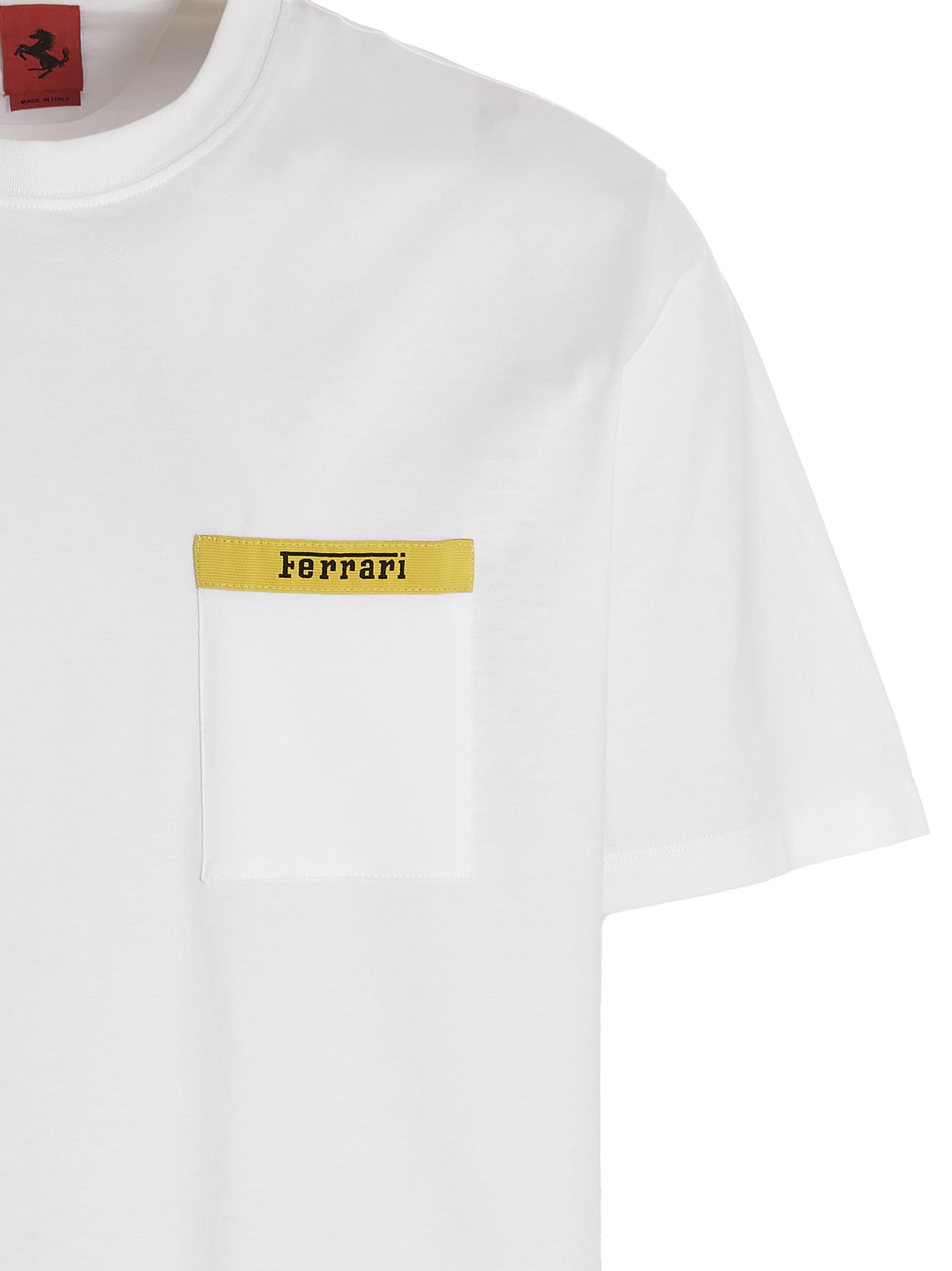 Shop Ferrari Pocket T-shirt In White