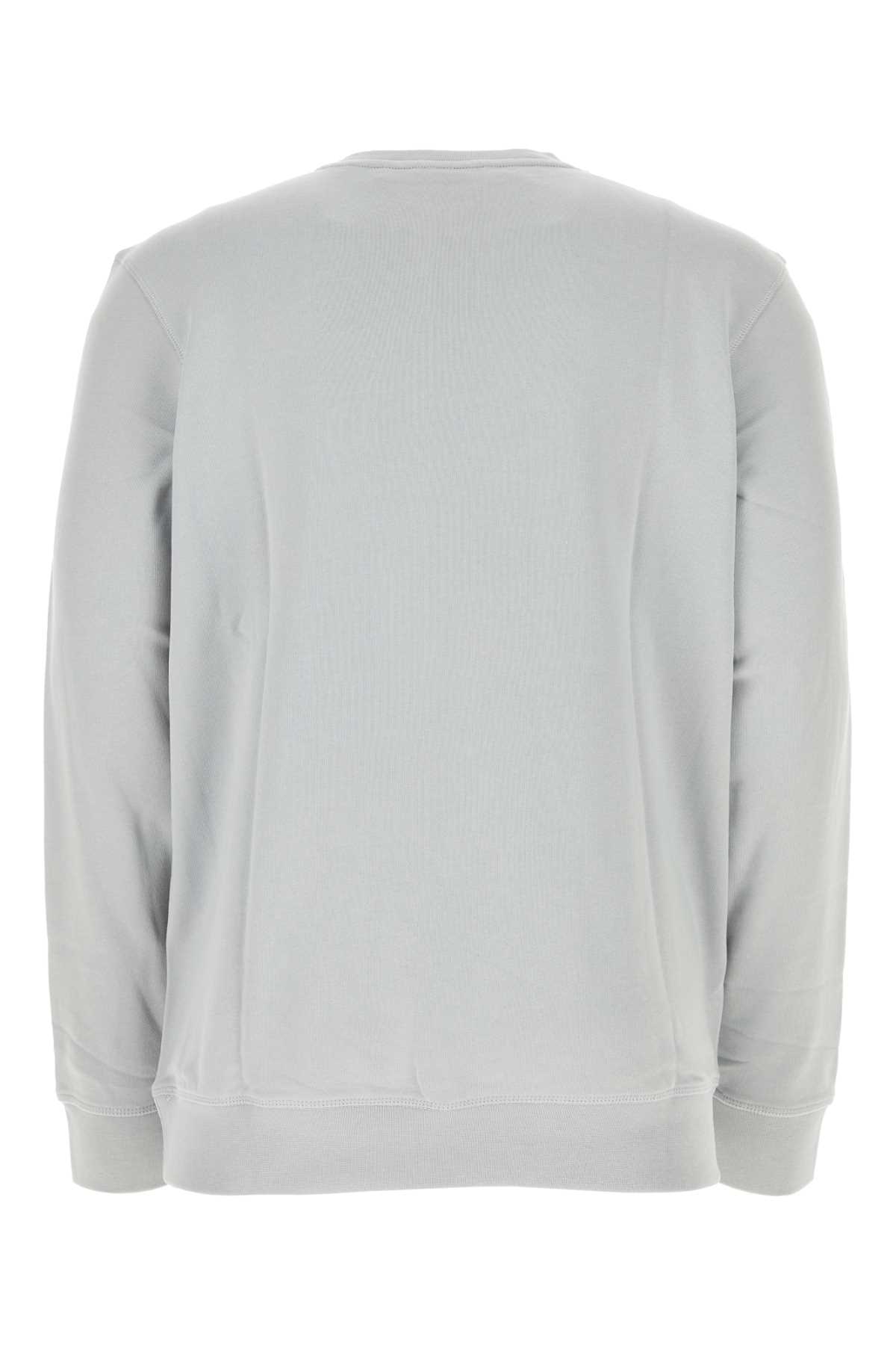 Hugo Boss Light Grey Cotton Sweatshirt In Lightpastelgrey