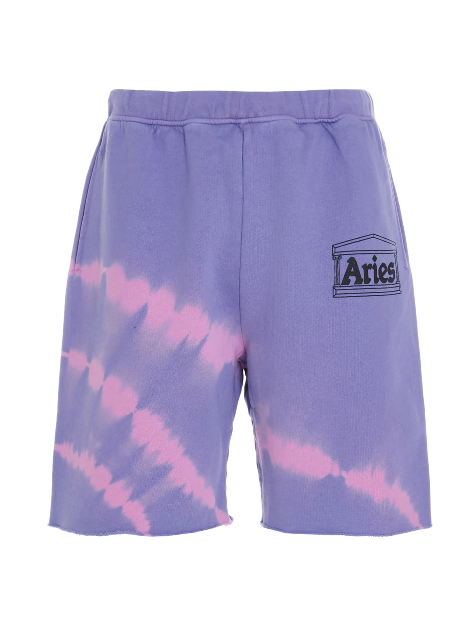 Aries Tie Dye Temple Bermuda Shorts