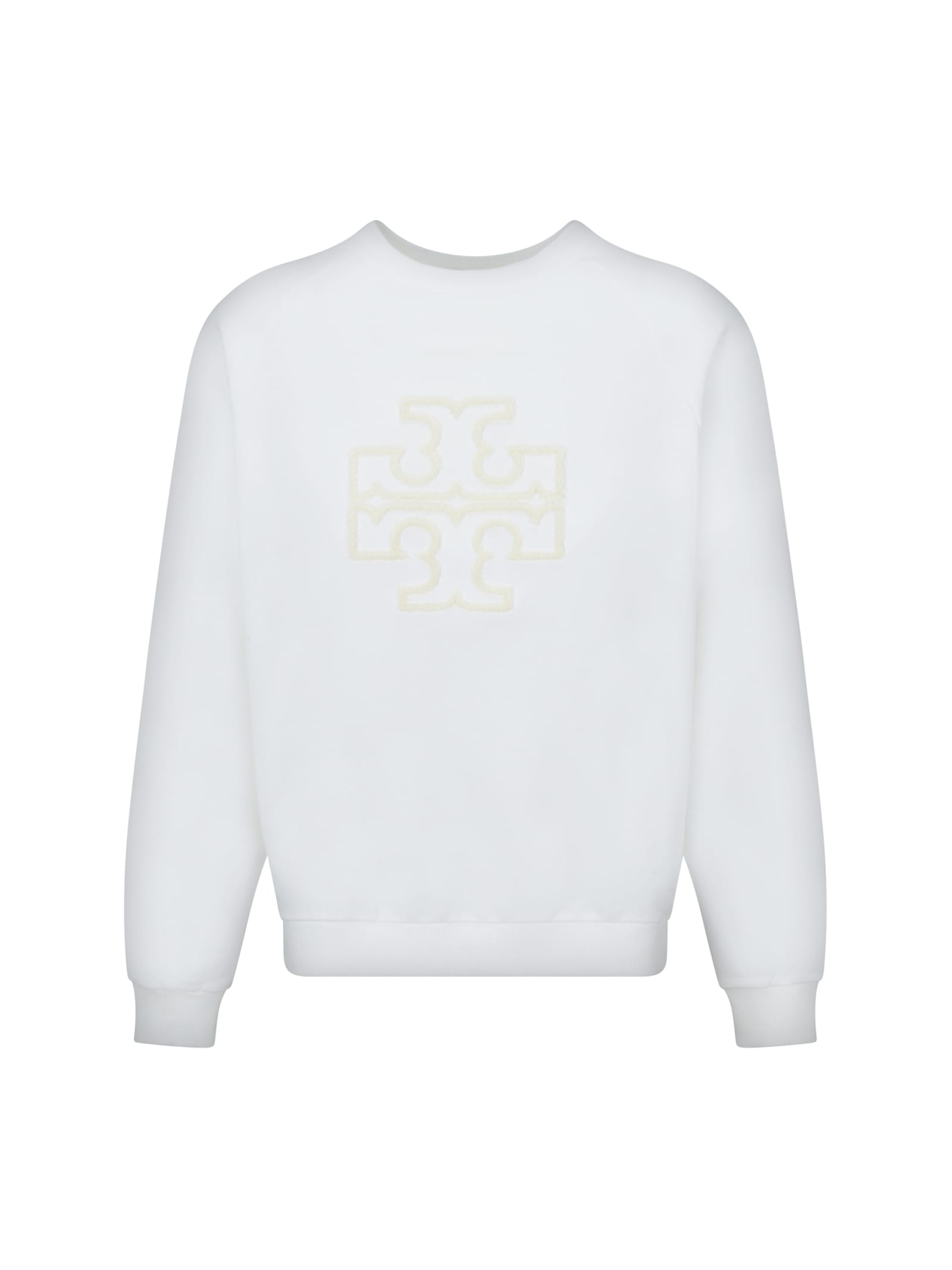 Shop Tory Burch Sweatshirt In White