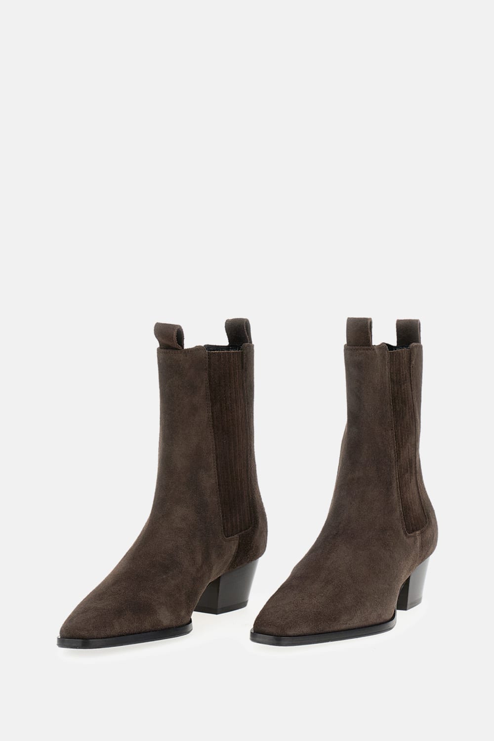 Aeyde 50mm Agata Pointed-toe Boots In Brown