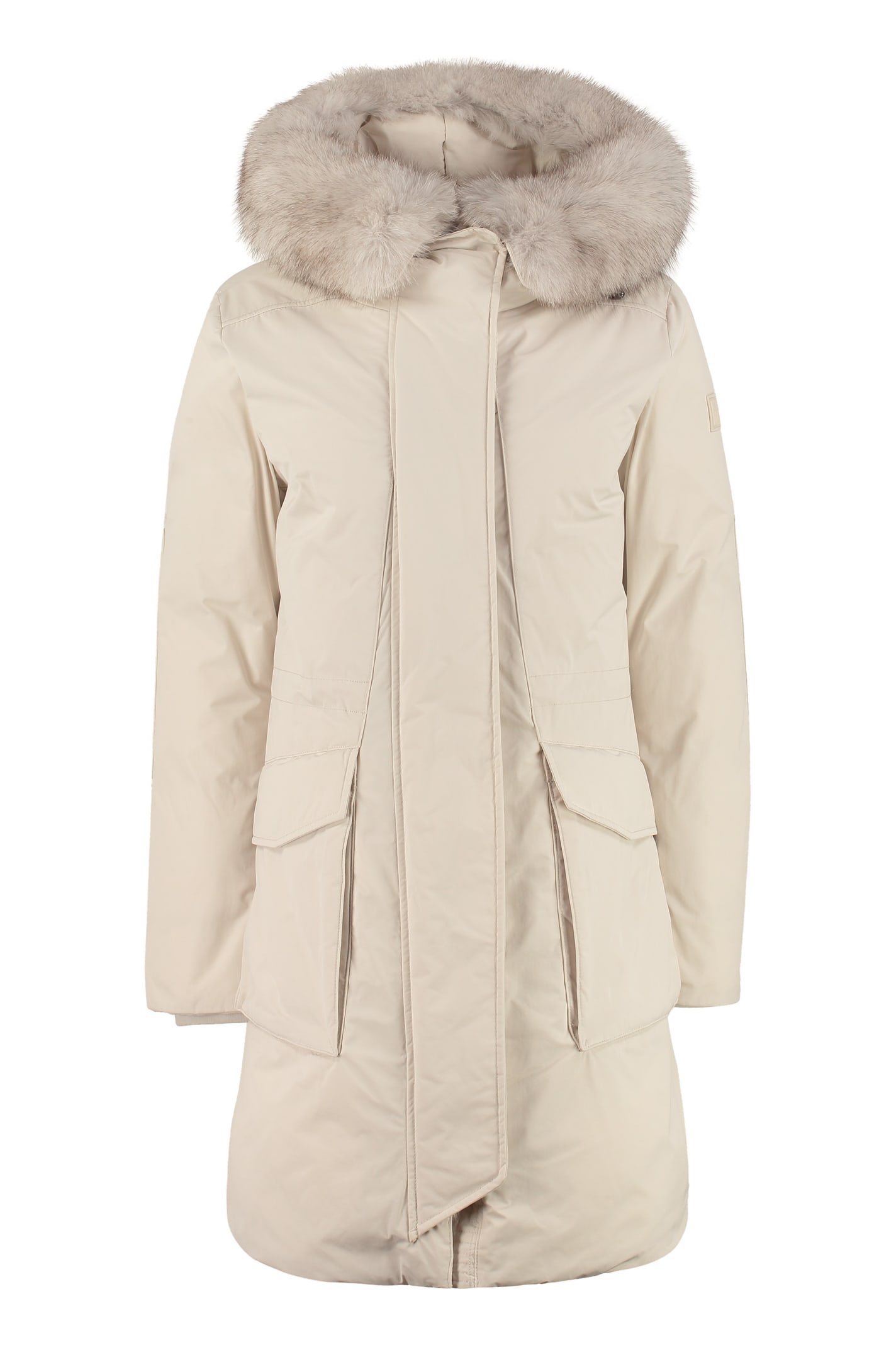Woolrich Military Technical Fabric Parka In White Igloo | ModeSens
