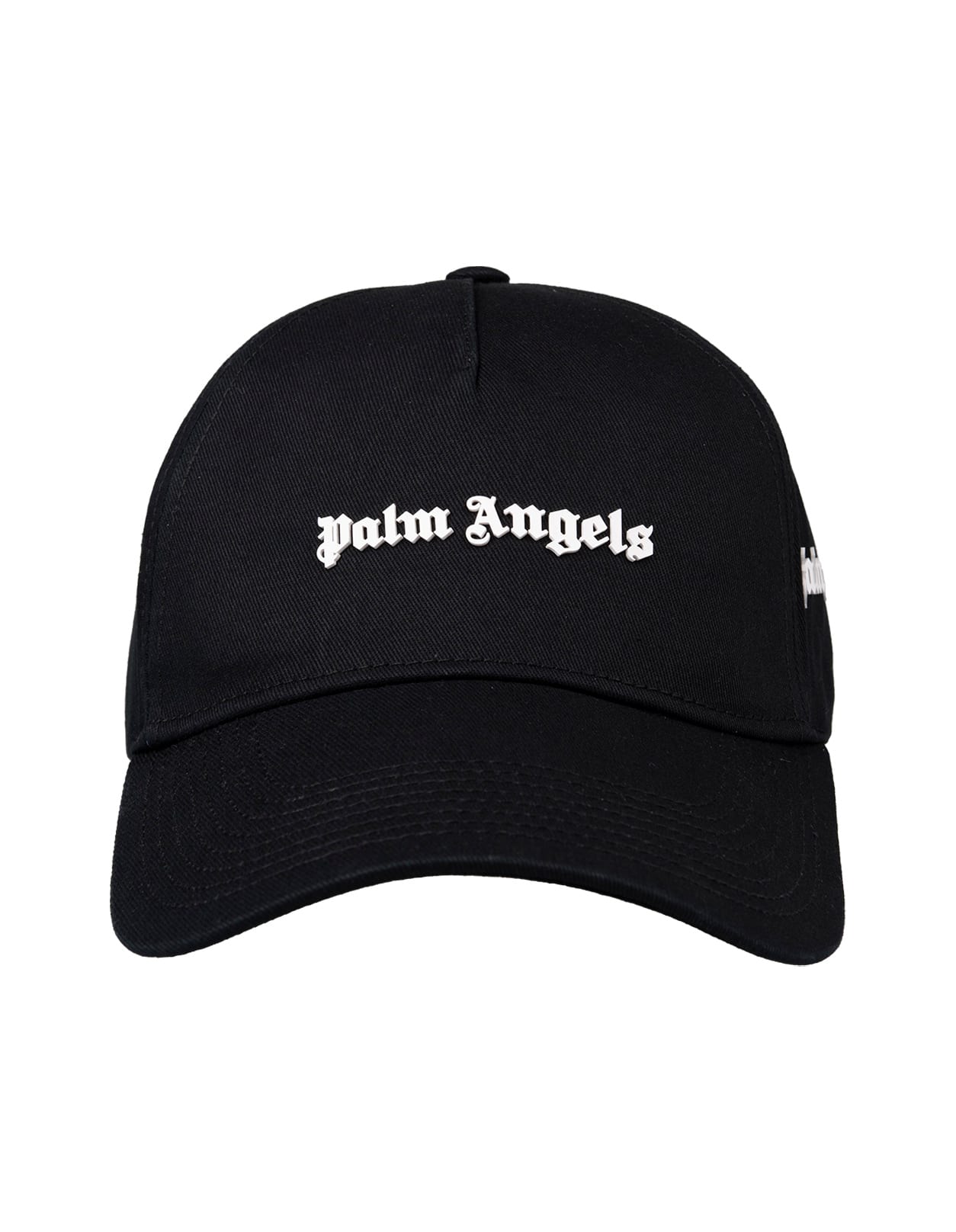 Palm Angels Black Baseball Hat With Logo