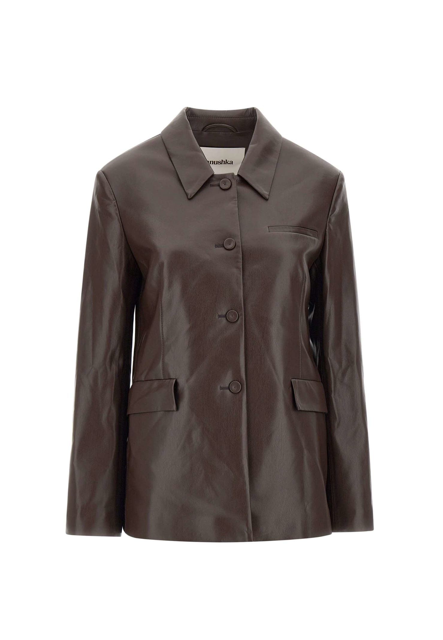 Nanushka Hadasa Jacket In Brown