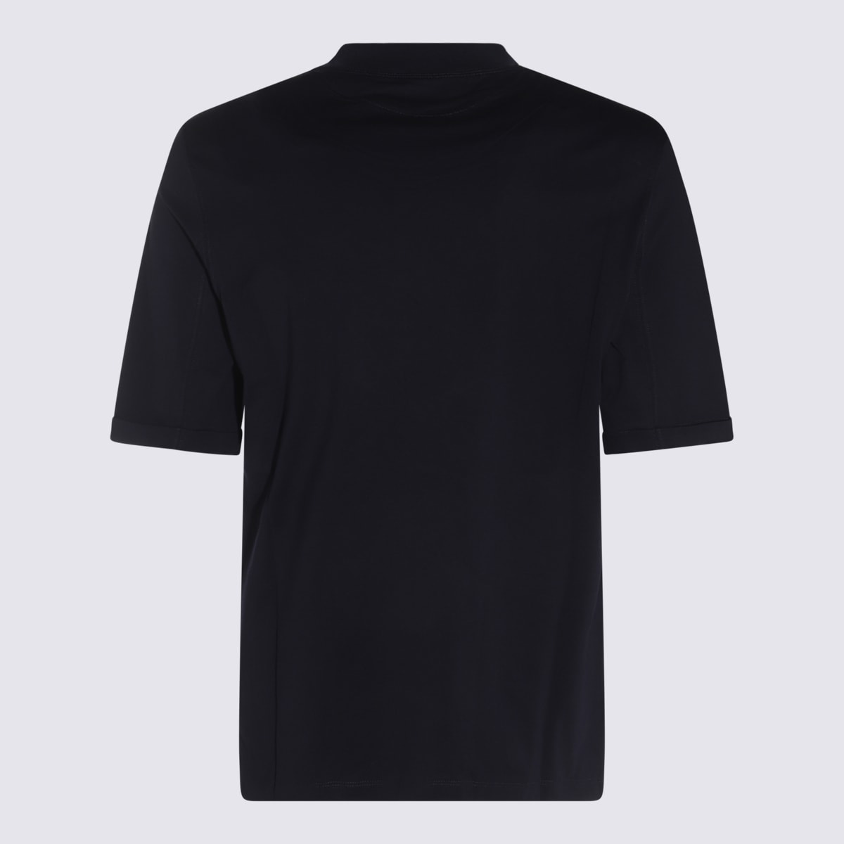 Brunello Cucinelli Men Regular Fit Cotton T-shirt In Blue