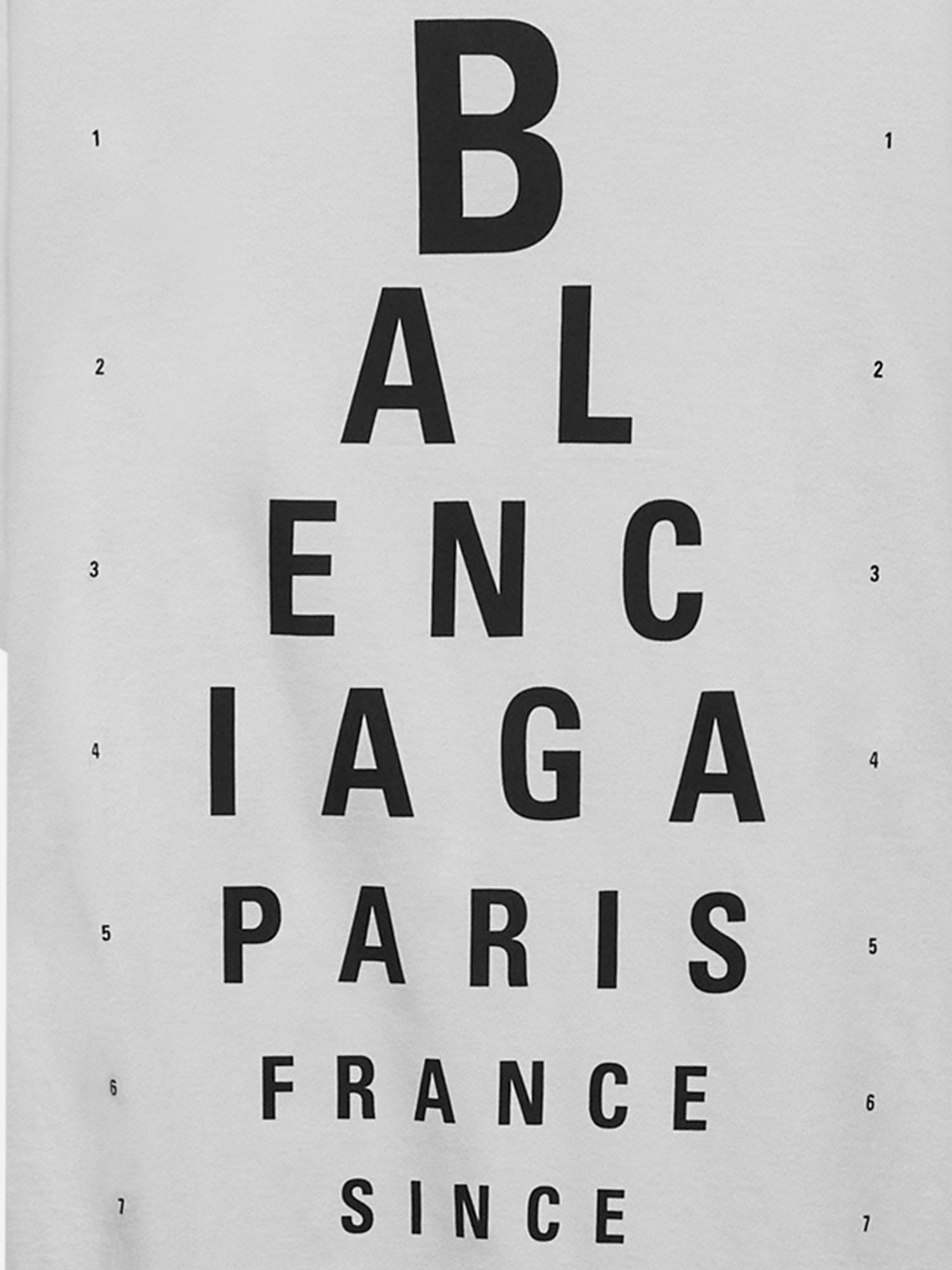 Balenciaga Optical Cotton T-shirt In Dirty White/black