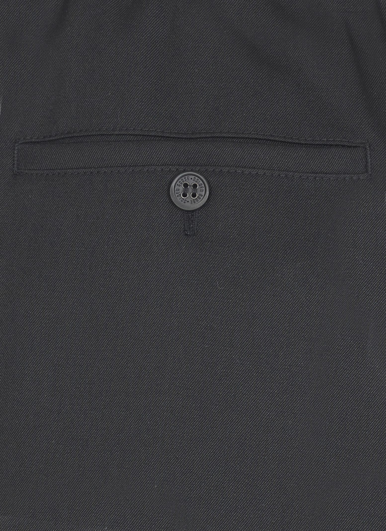 Golden Goose Tailored Black Trousers With Pleated Front In Black